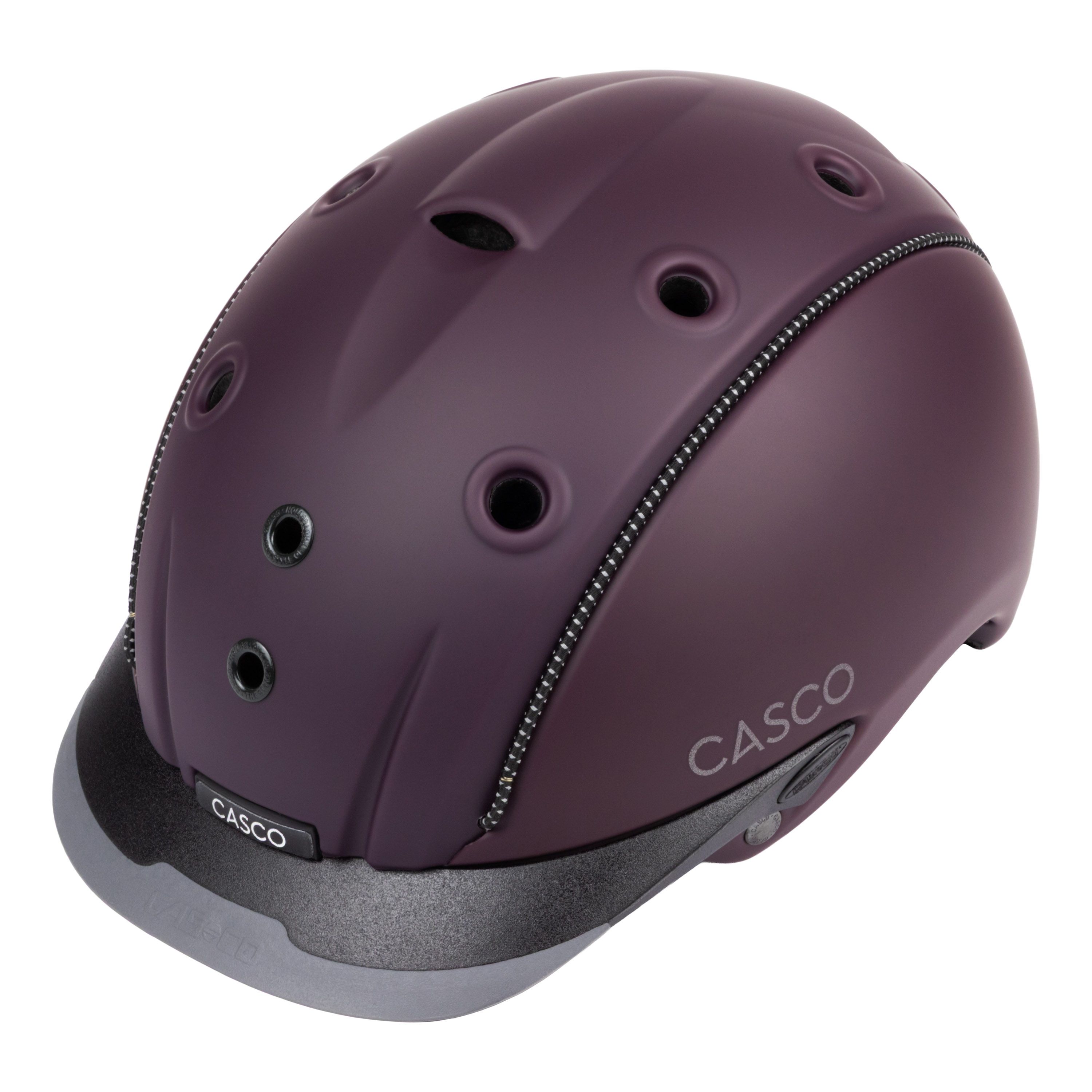 Casco Mistrall Prime Merlot lovaglósisak matt merlot, oldalnézet