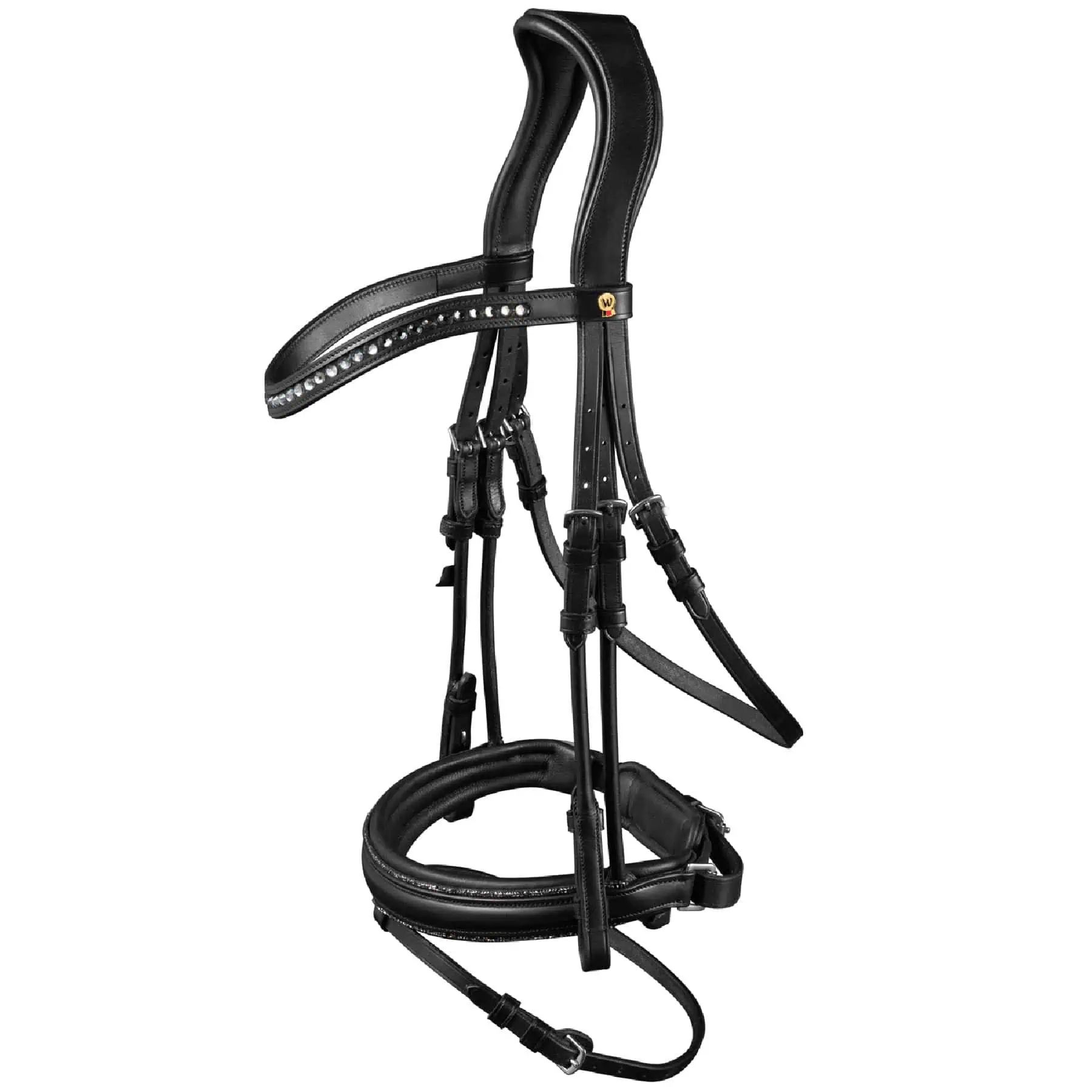 Waldhausen Trensenzaum S-Line Glamour schwarz, COB