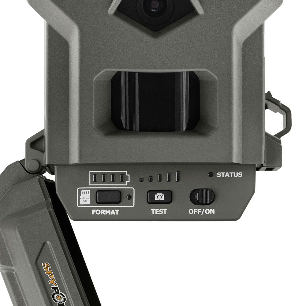 SPYPOINT FLEX E-36 trail camera sensor and flash close up