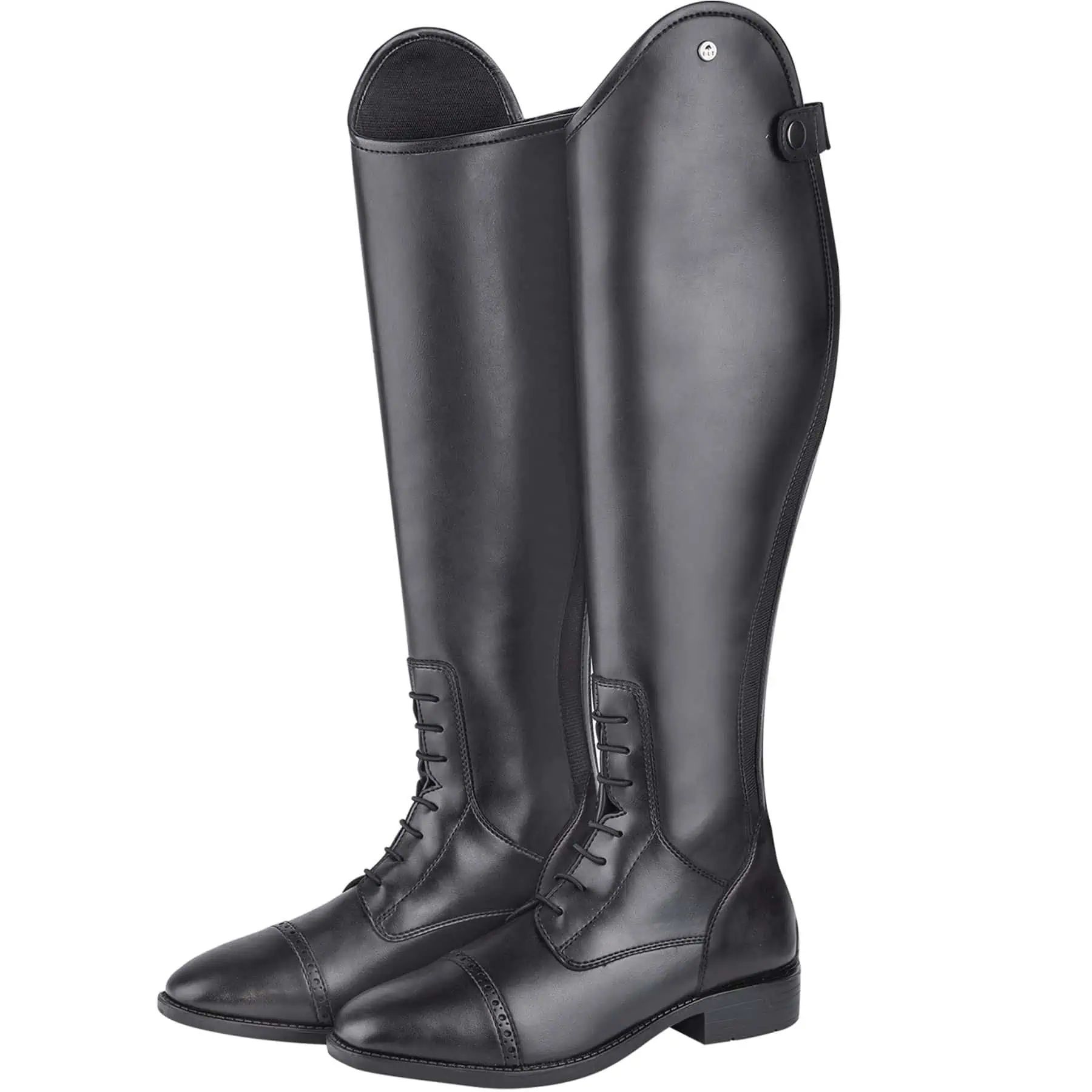 Bottes d'équitation ELT Portland, aspect cuir lisse, déperlantes, noir normal 40