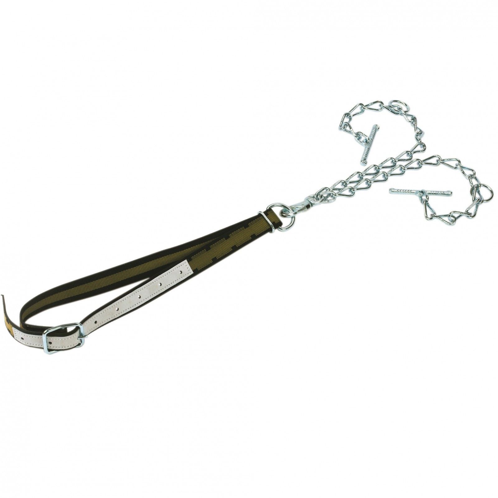 Kerbl Rinderanbindung mit Halsband und Kettenteil Karabiner