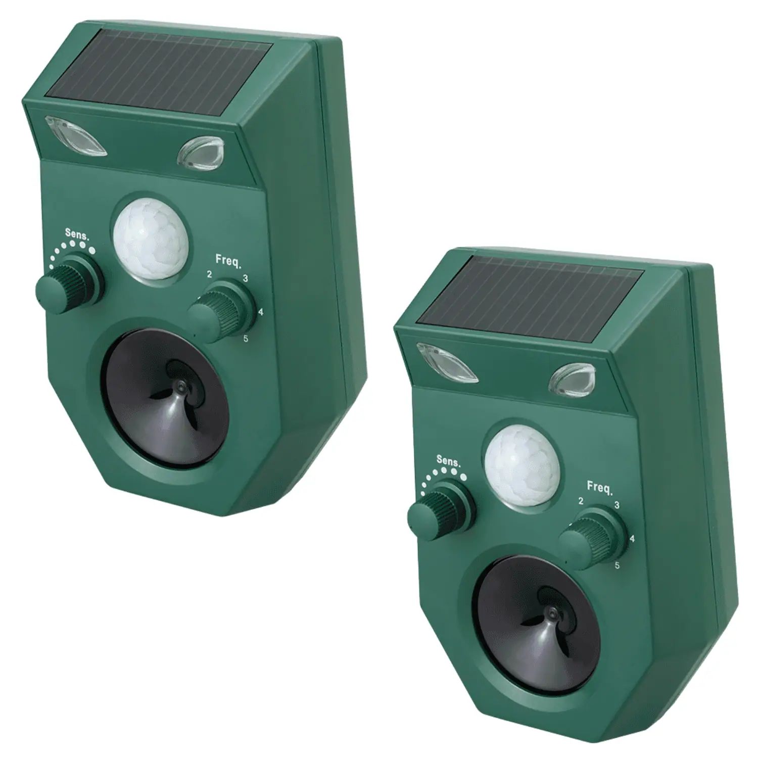 Répulsif ultrasonique Agrarzone pour animaux sauvages avec panneau solaire (2 pièces)