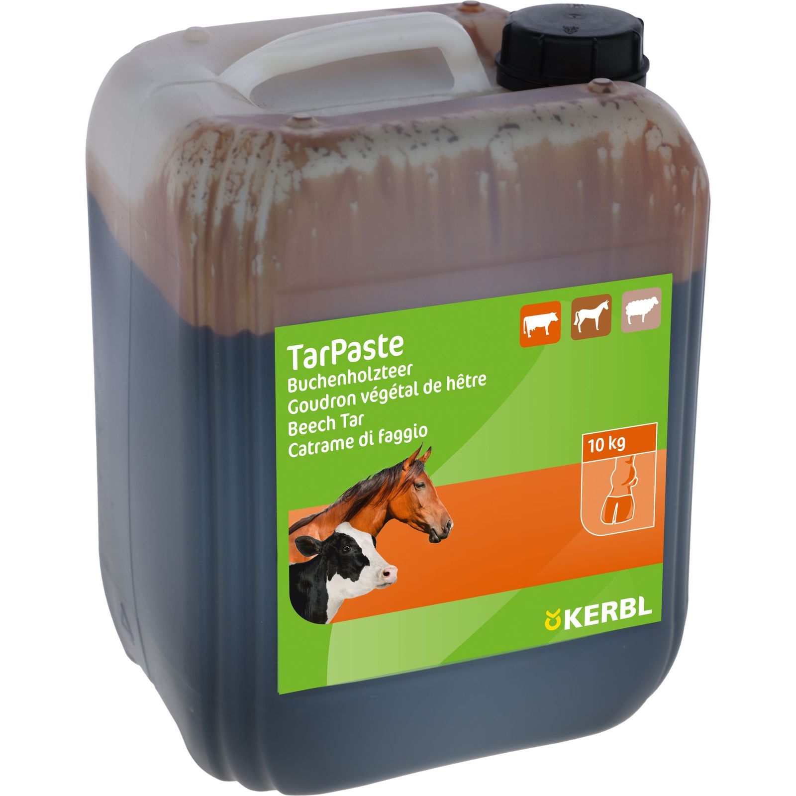 Kerbl TarPaste beechwood tar for hoof and claw care, 10 kg canister