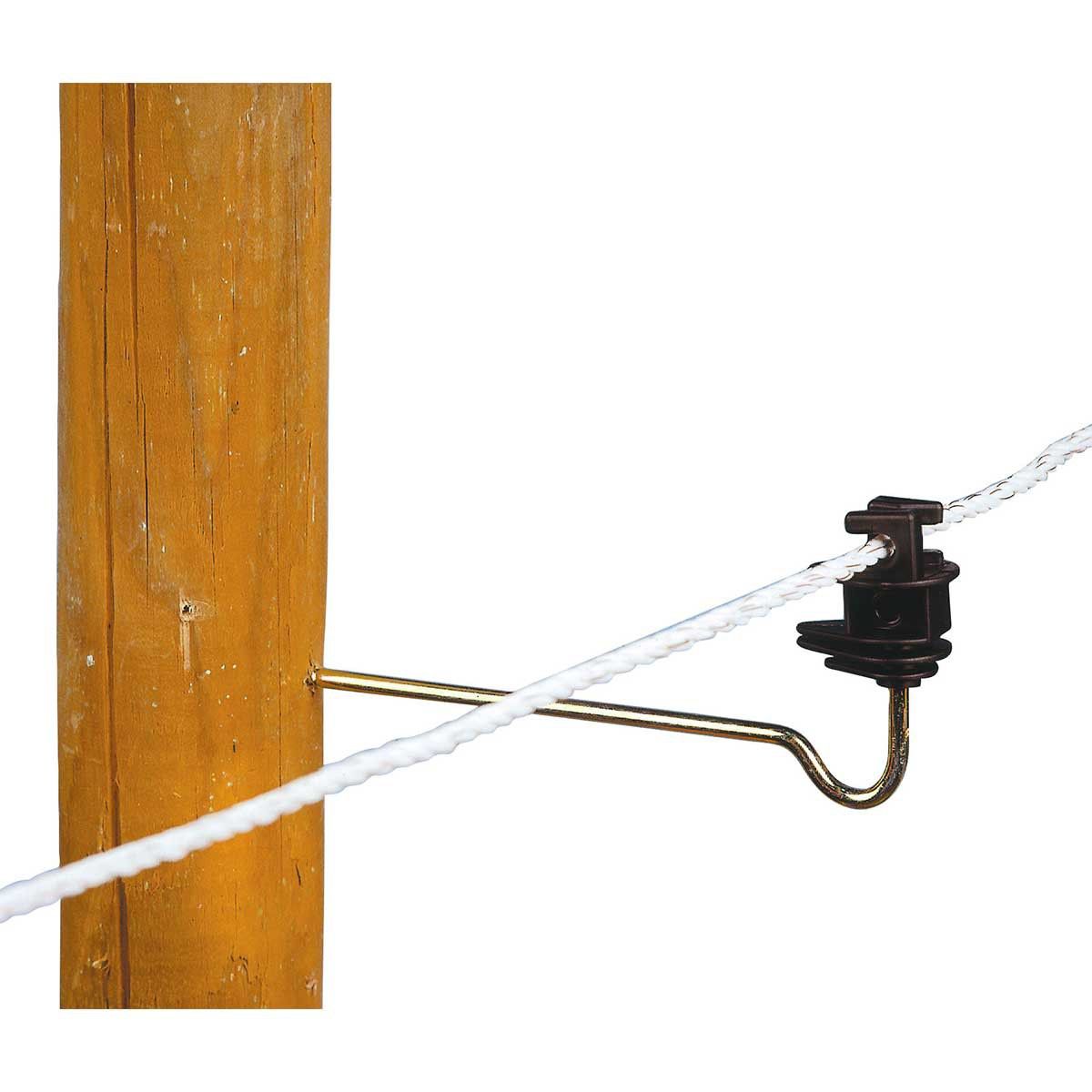 10x AKO izolator frânghie tijă lungă 22 cm, pentru frânghie până la Ø 8 mm, în utilizare, izolator