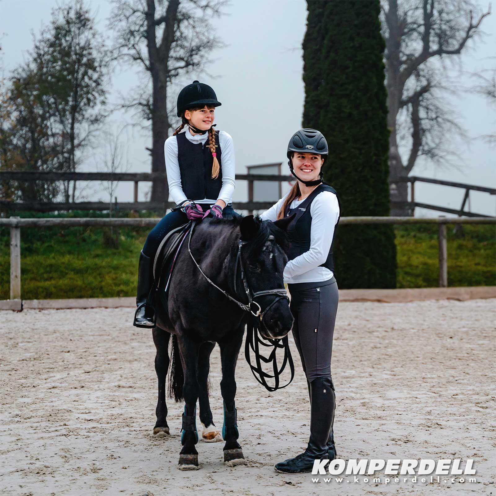 Komperdell Ballistic Vest Champion gerincvédő mellény, fekete / ezüst, 140