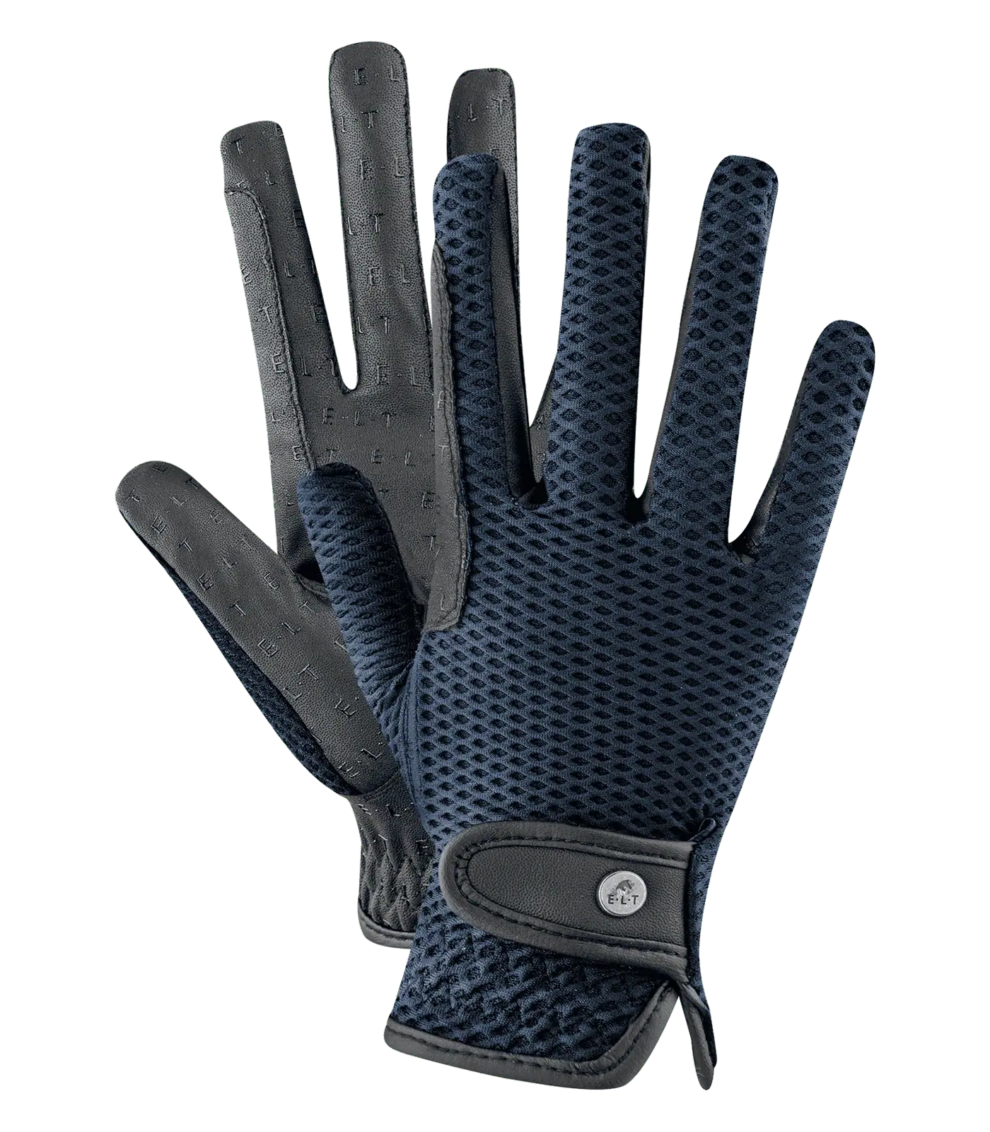 ELT Gants d'équitation Nantes, gant d'été sportif en mesh, bleu profond, XS