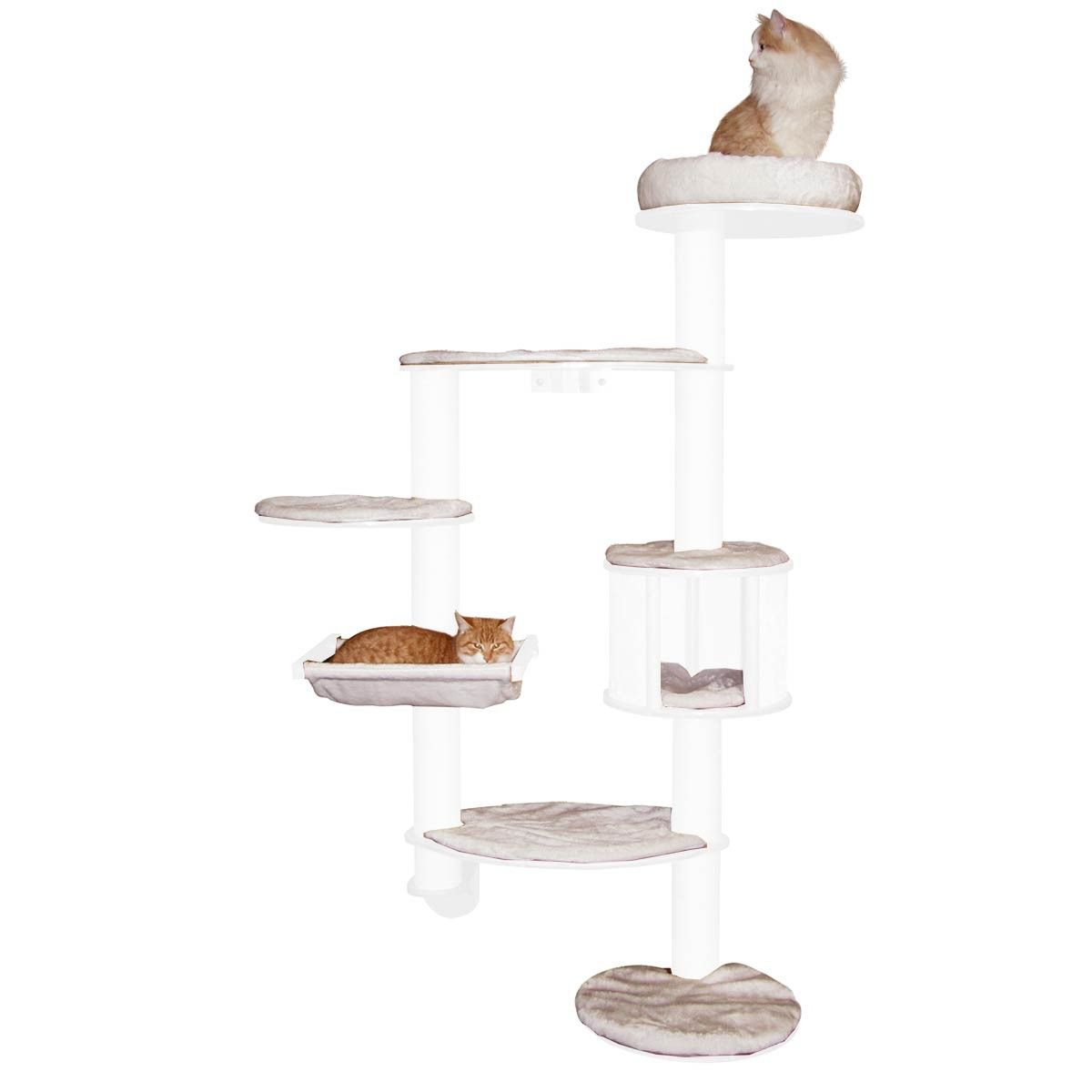 Set de coussins de remplacement pour arbre à chat mural dolomit xl, exemple d'application