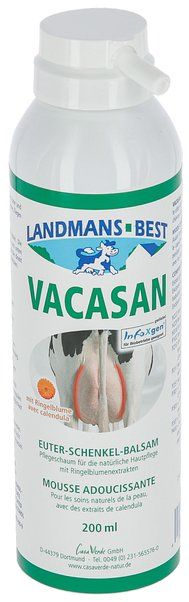 Vacasan Euter-Schenkel-Pflegeschaum mit Ringelblume und Menthol, 200 ml