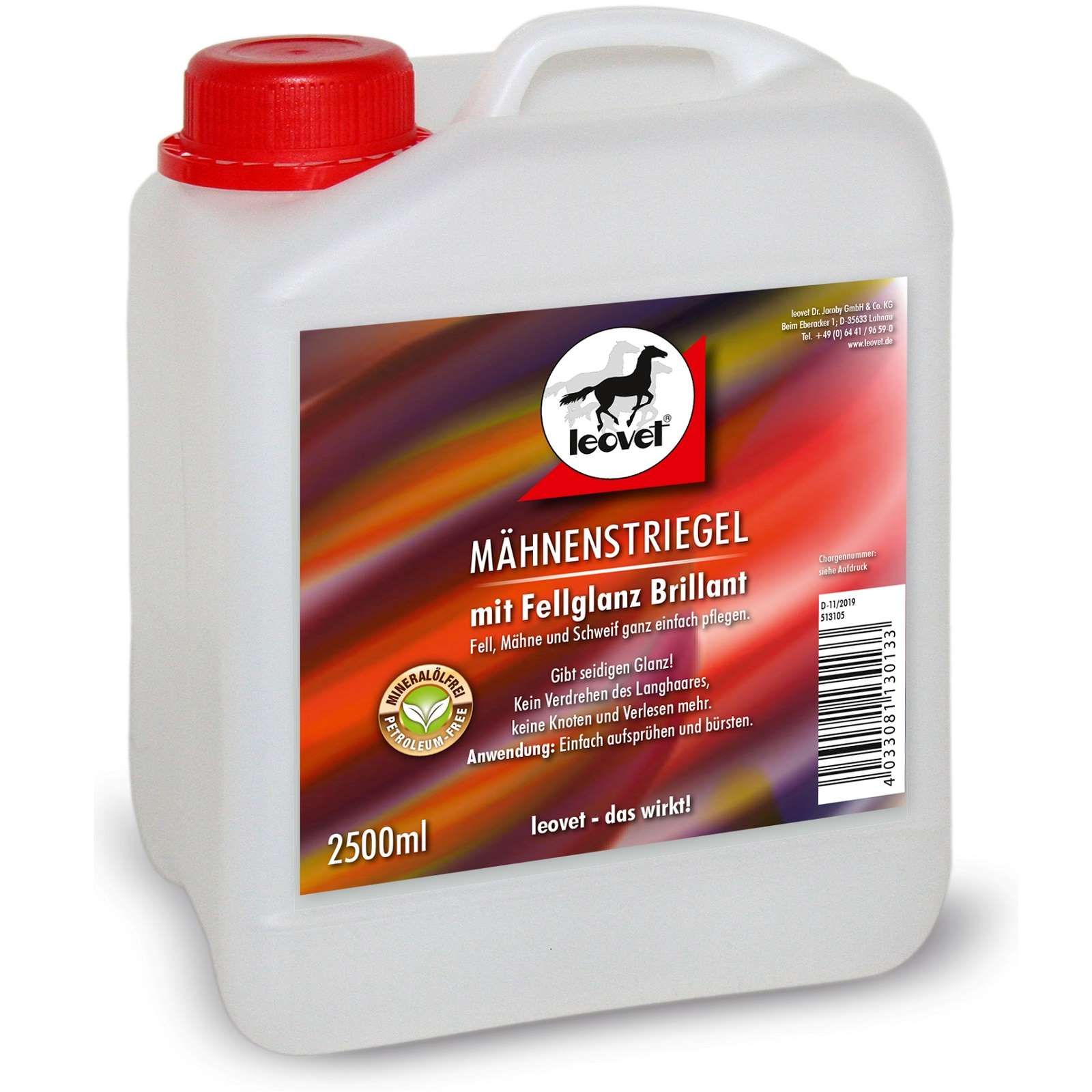 Spray descâlcire coamă Leovet cu ulei de cedru, bidon 2,5 L