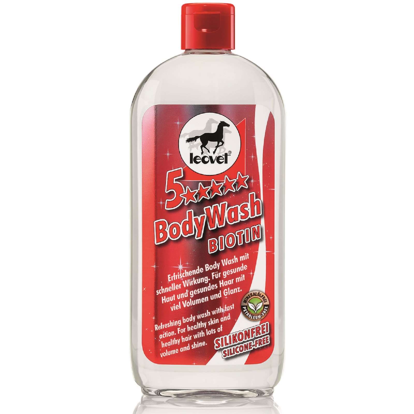 Shampooing avec Biotine Leovet 5-Sterne BodyWash 500 ml