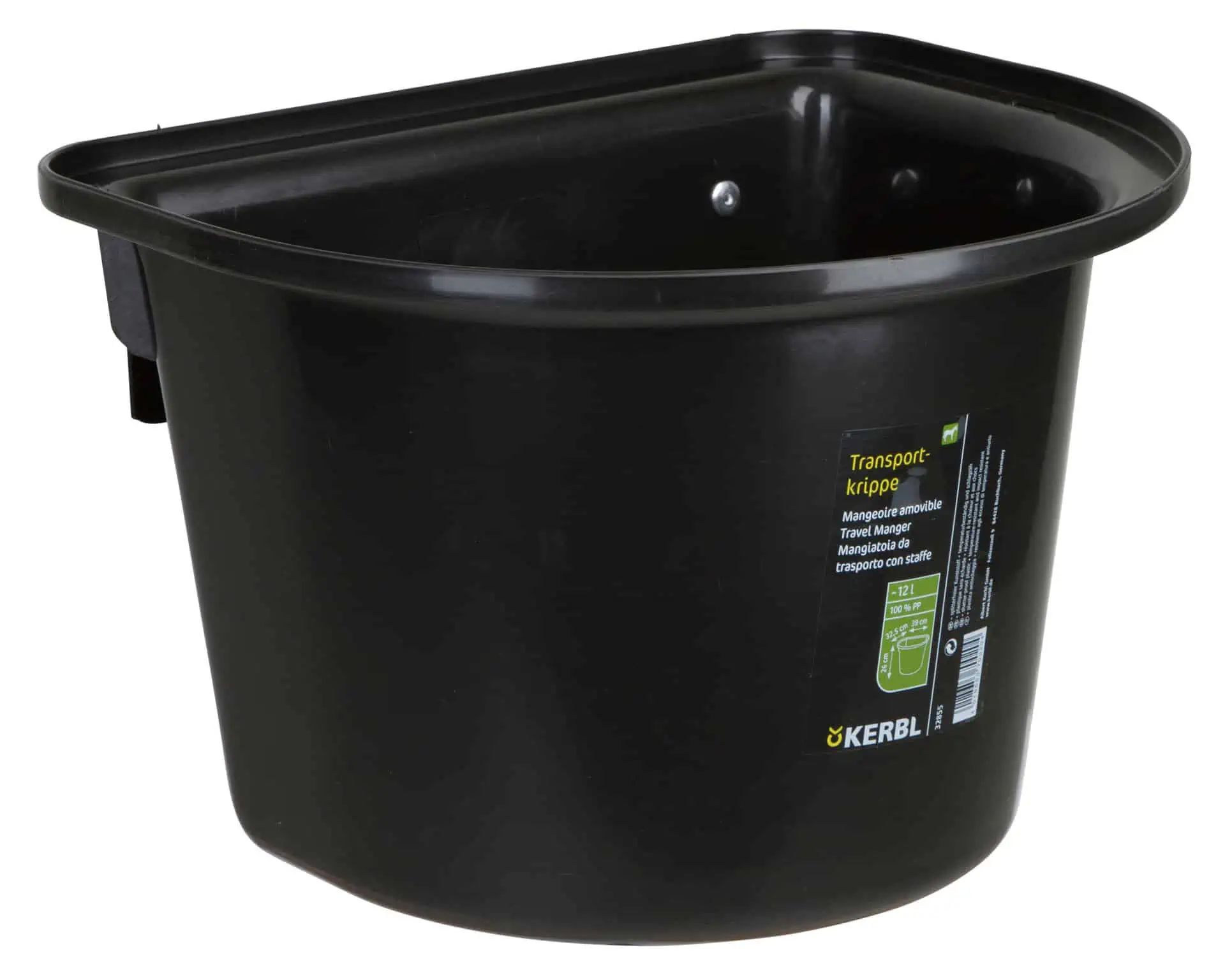 Kerbl Mangeoire de transport avec crochet, 12 l plastique