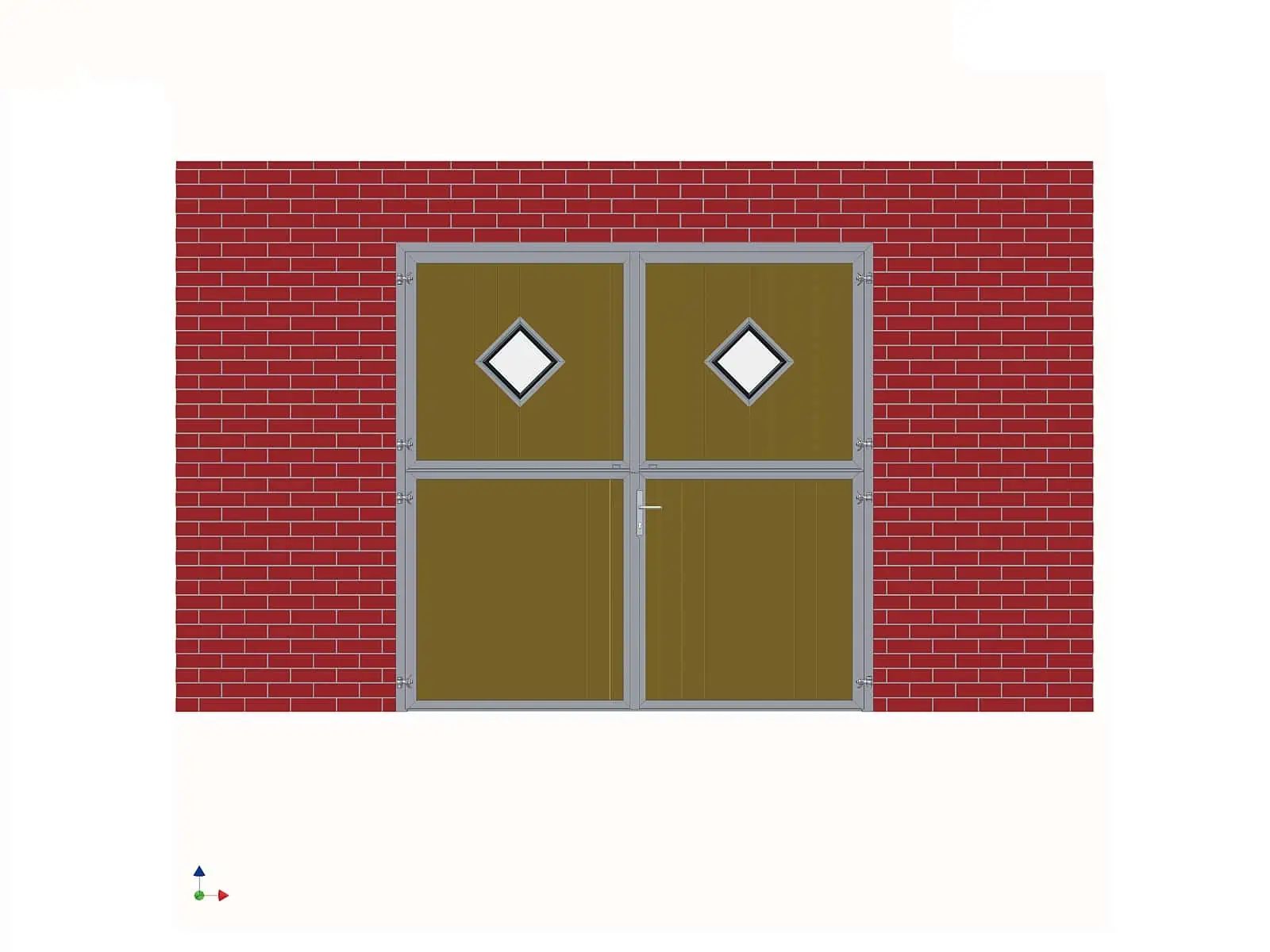 Stalltor Karo-Fenster 3 x 2.2 m (BxH)