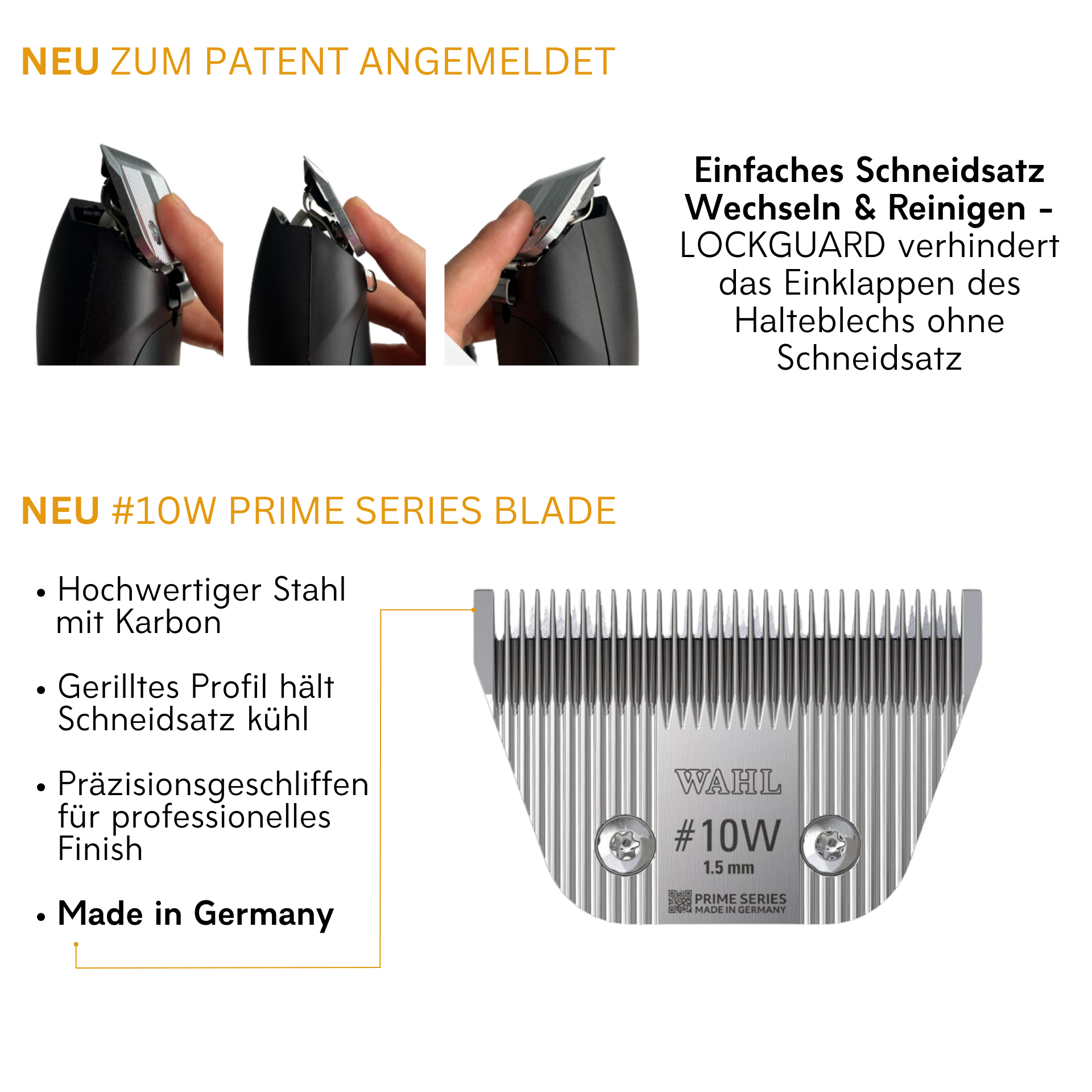 Wahl KM Supera horse clipper 2x battery with MagicBrush, infographic