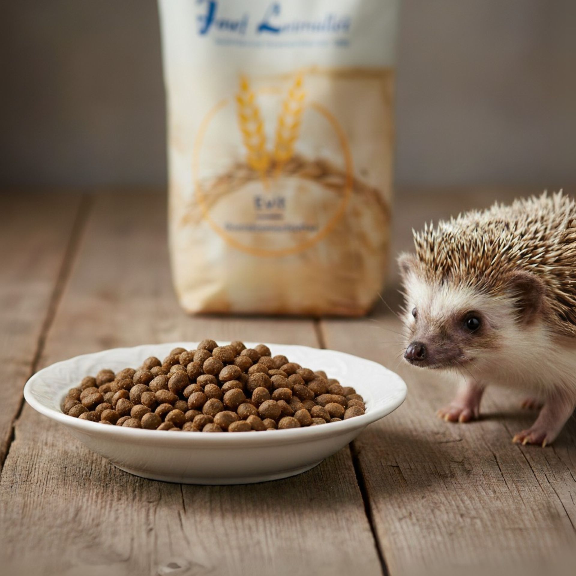 Leimüller Premium Hedgehog Feed grain-free, protein-rich, application example