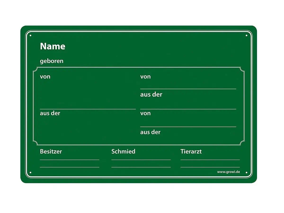 Stalltafel Neutral