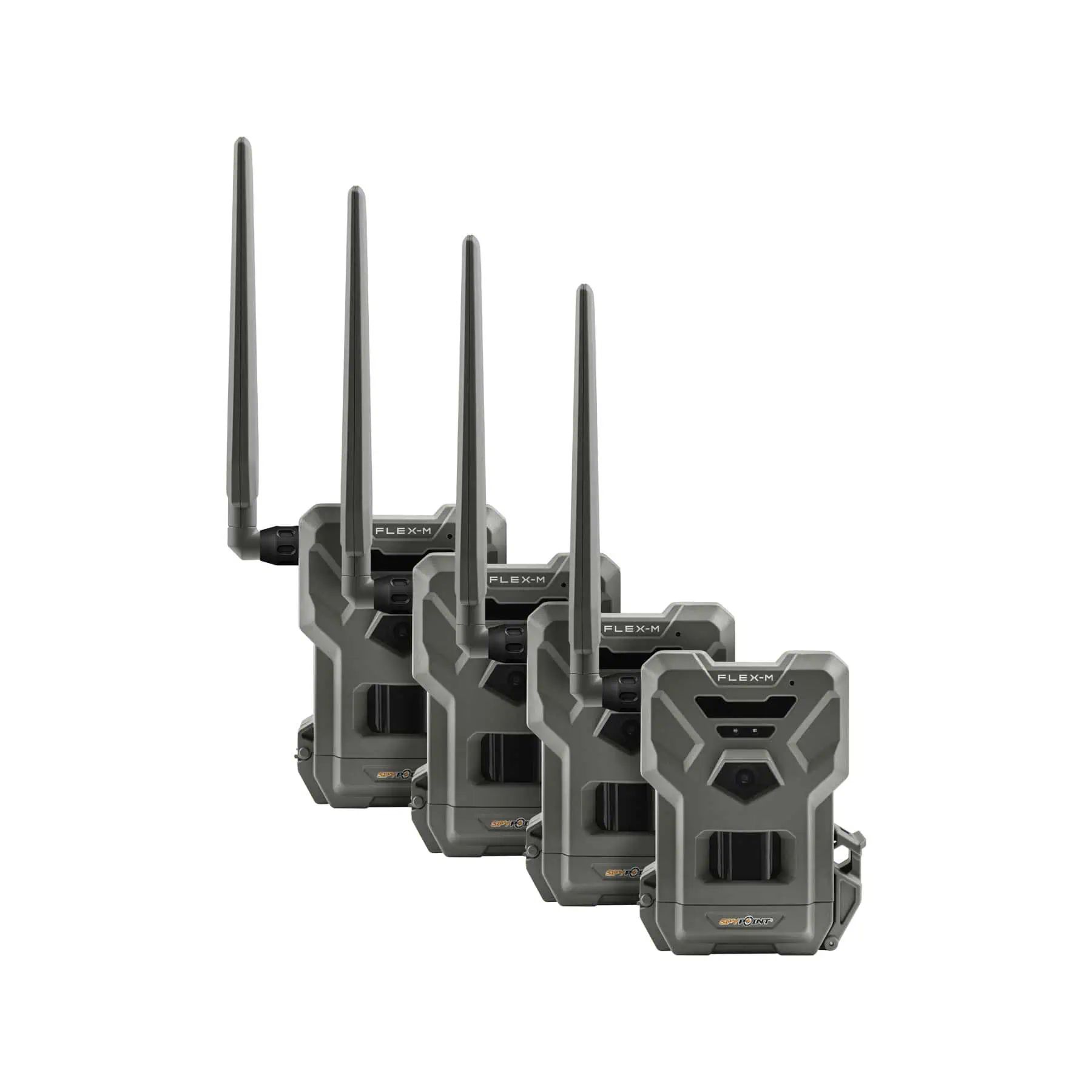 Spypoint Wildkamera FLEX-M, 4 Stück, Mobilfunk-Set für die Jagd, Set