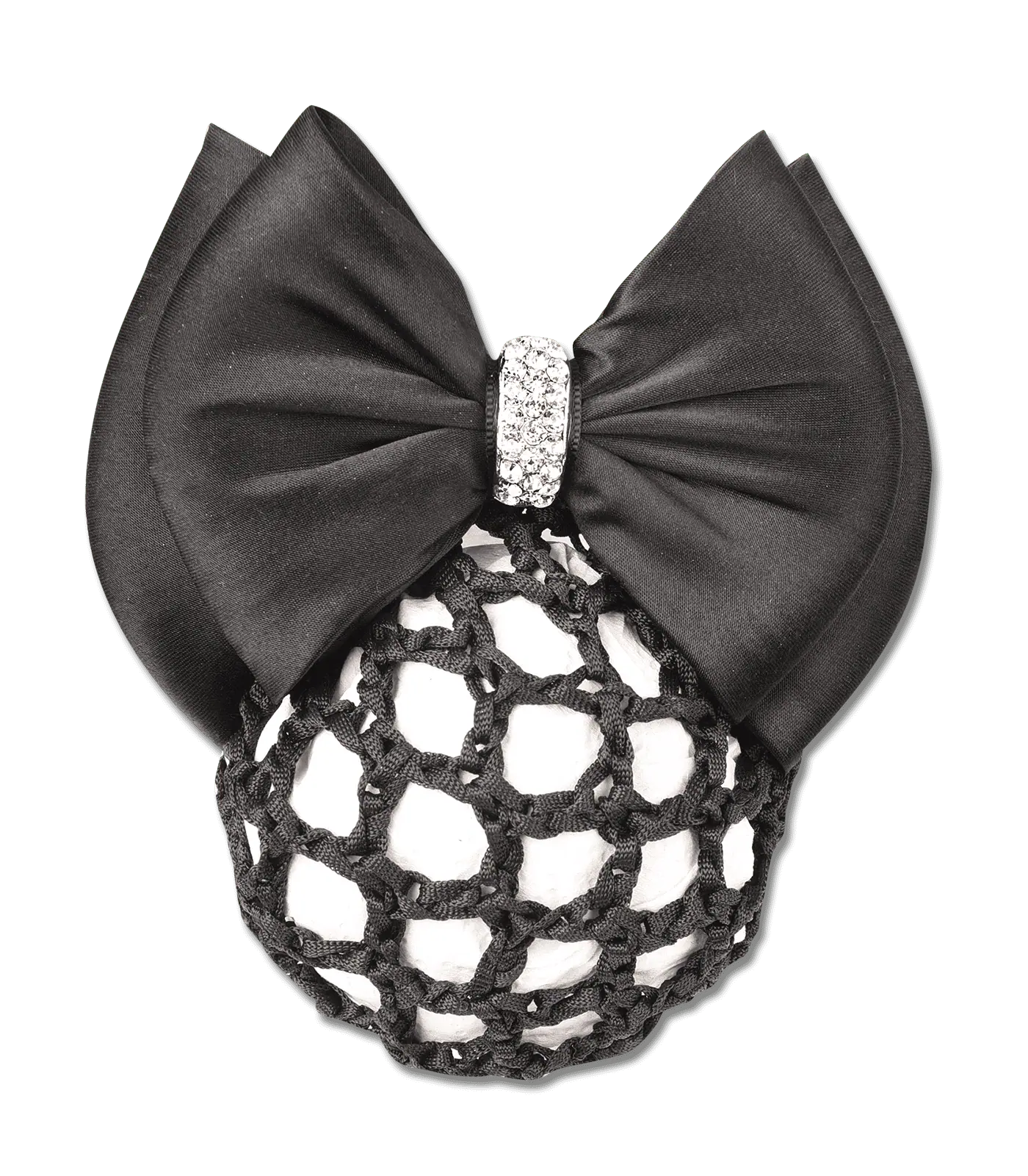 Waldhausen Filet à Chignon avec Nœud et Pince, Noir