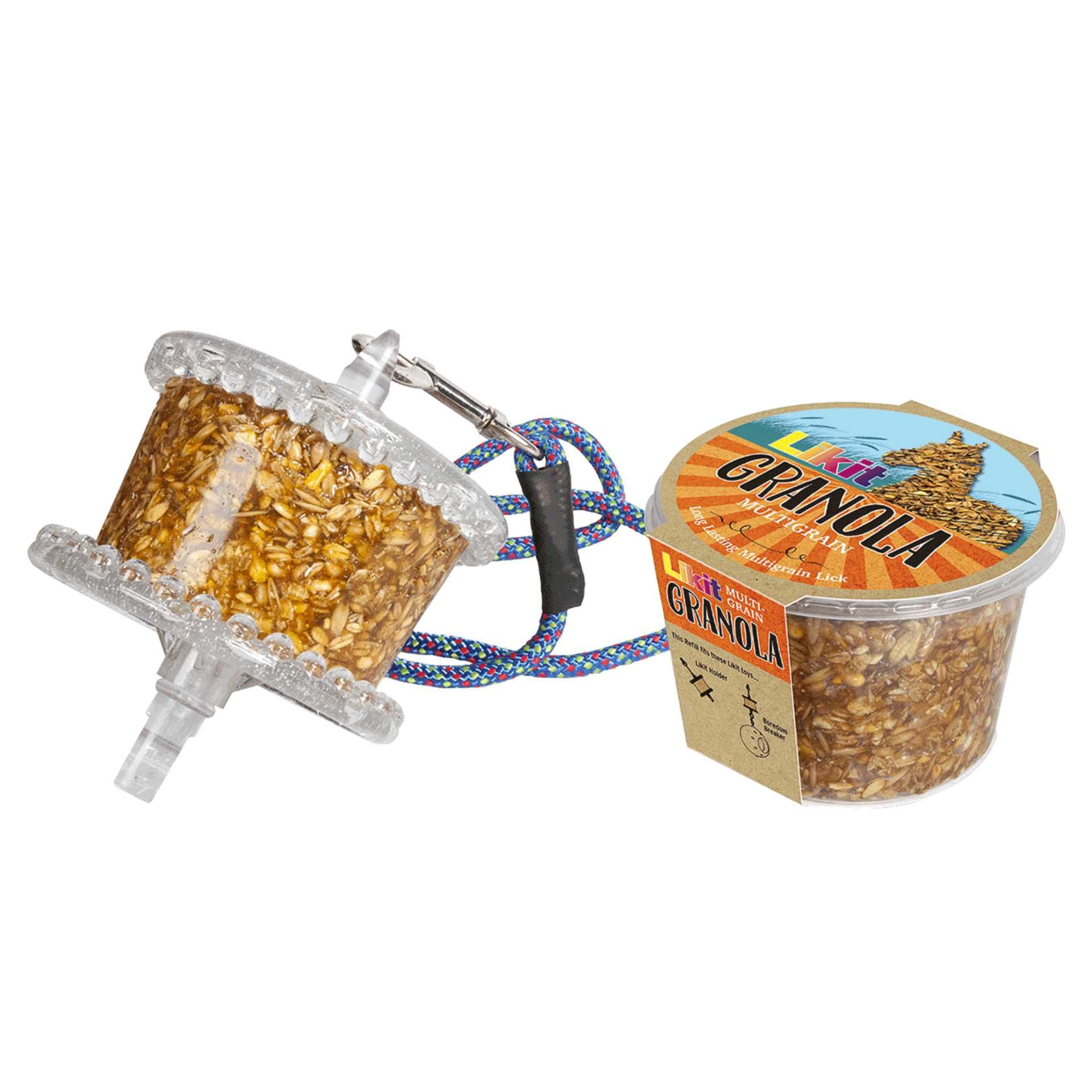 Likit Granola Muesli blocco da leccare per cavalli con cereali, 550 g, contenuto della confezione