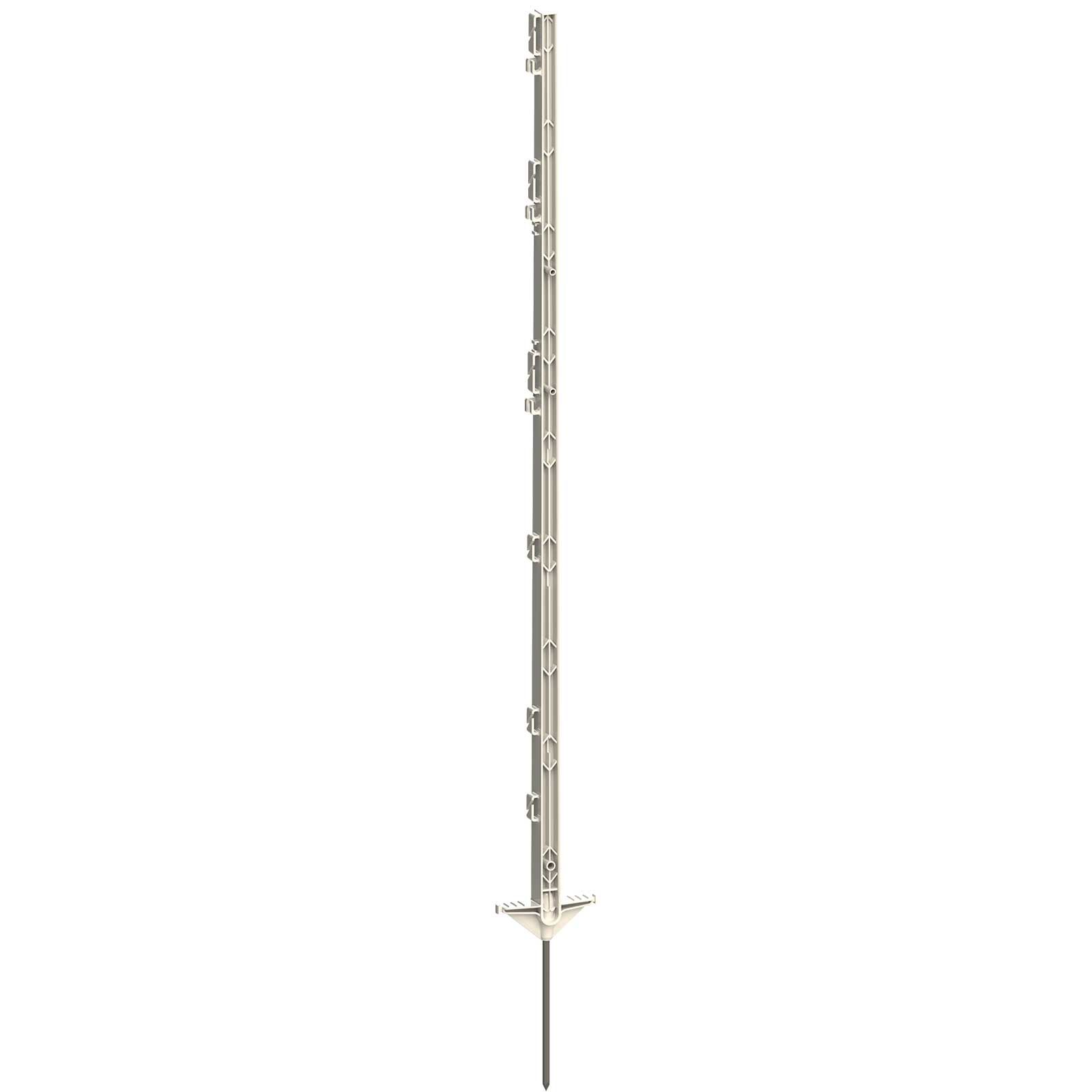 AKO Plastic Post CLASSIC 125 cm, Double Step, White, 5 pcs