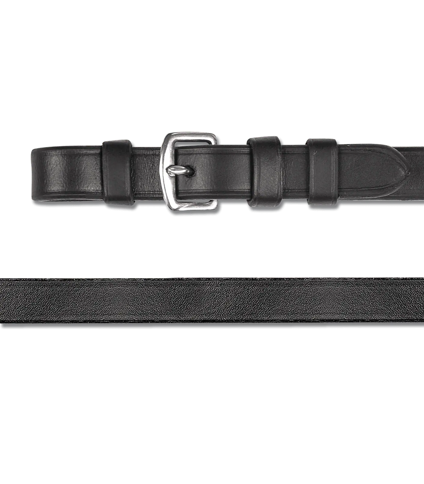 Waldhausen kantárszár bőrből rozsdamentes csatokkal, 12 mm, fekete