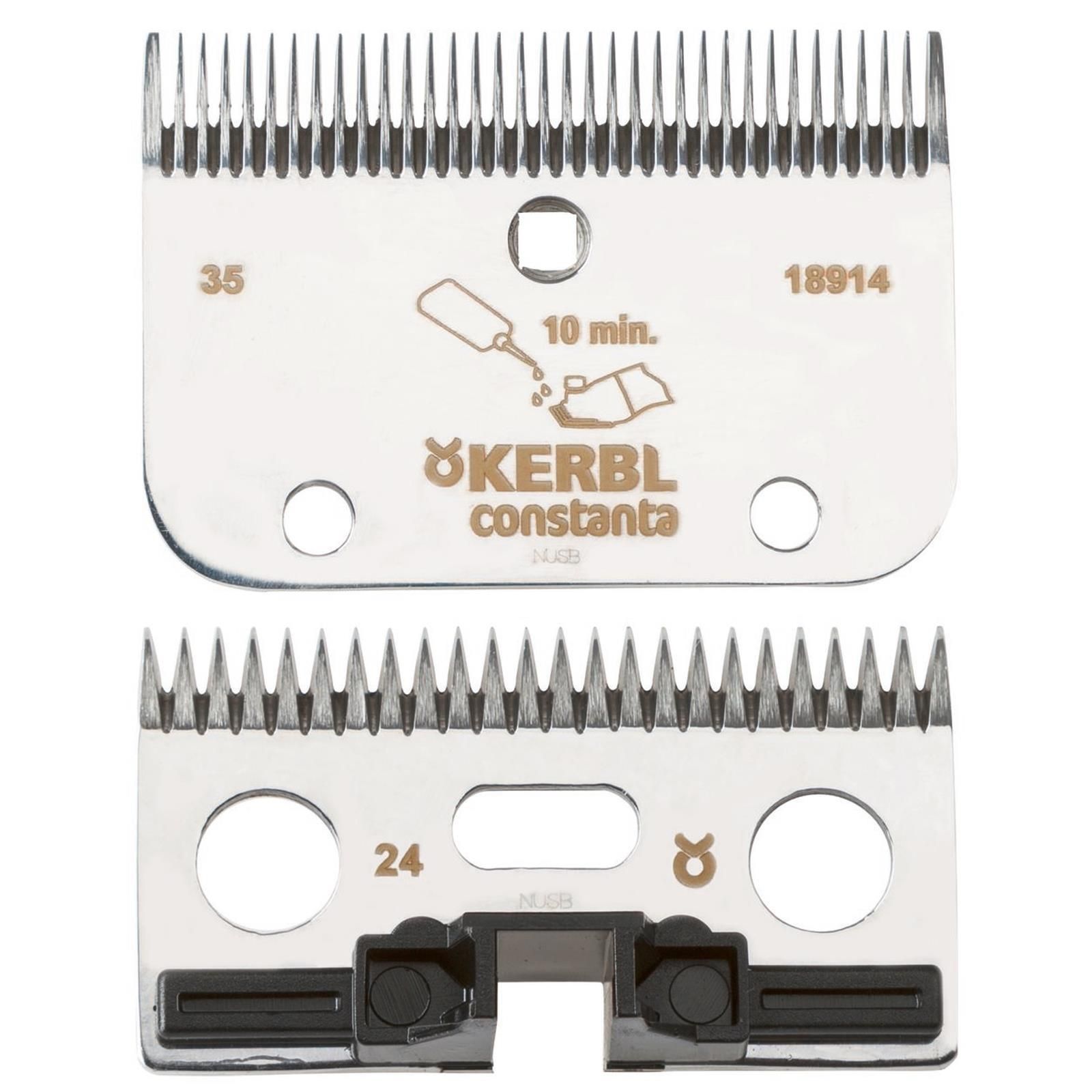 Jeu de lames Kerbl pour Constanta Rodeo 3,0 mm, R2 35/24 dents