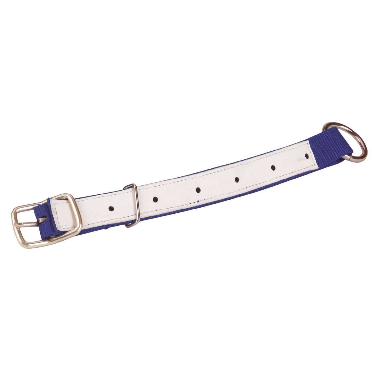 Kerbl Halsriemen für Schafe Nylon 60 cm lederverstärkt, blau