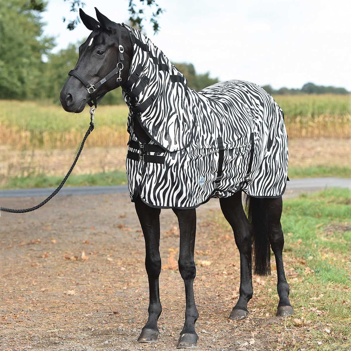BUSSE Coperta antimosche ZEBRA Cavallo, con pettorina, in uso