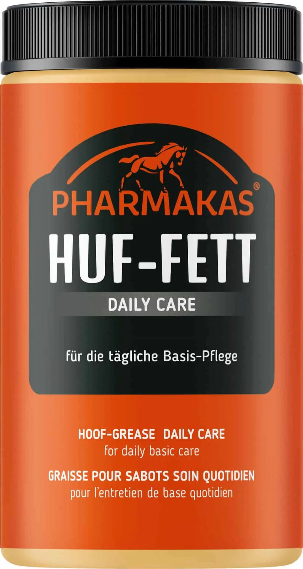 Pharmakas Grasso per zoccoli Daily Care per zoccoli elastici e sani, 1 litro, confezione