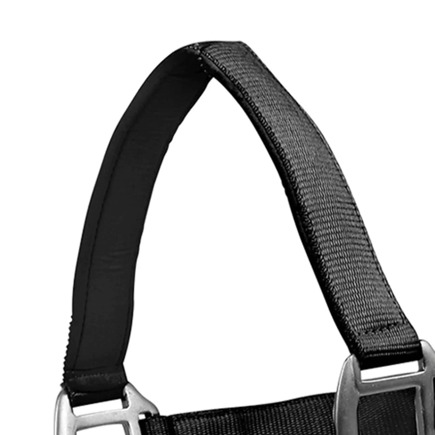 Licol Satin Waldhausen en Perlon, doublé doux et réglable, Noir, X-FULL