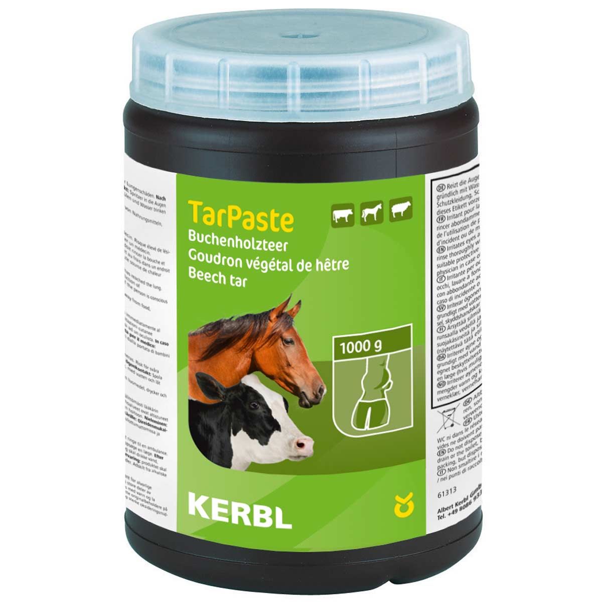 Kerbl Bokträtjära TarPaste Flytande Hov- och Klövvård för Hästar, förpackning