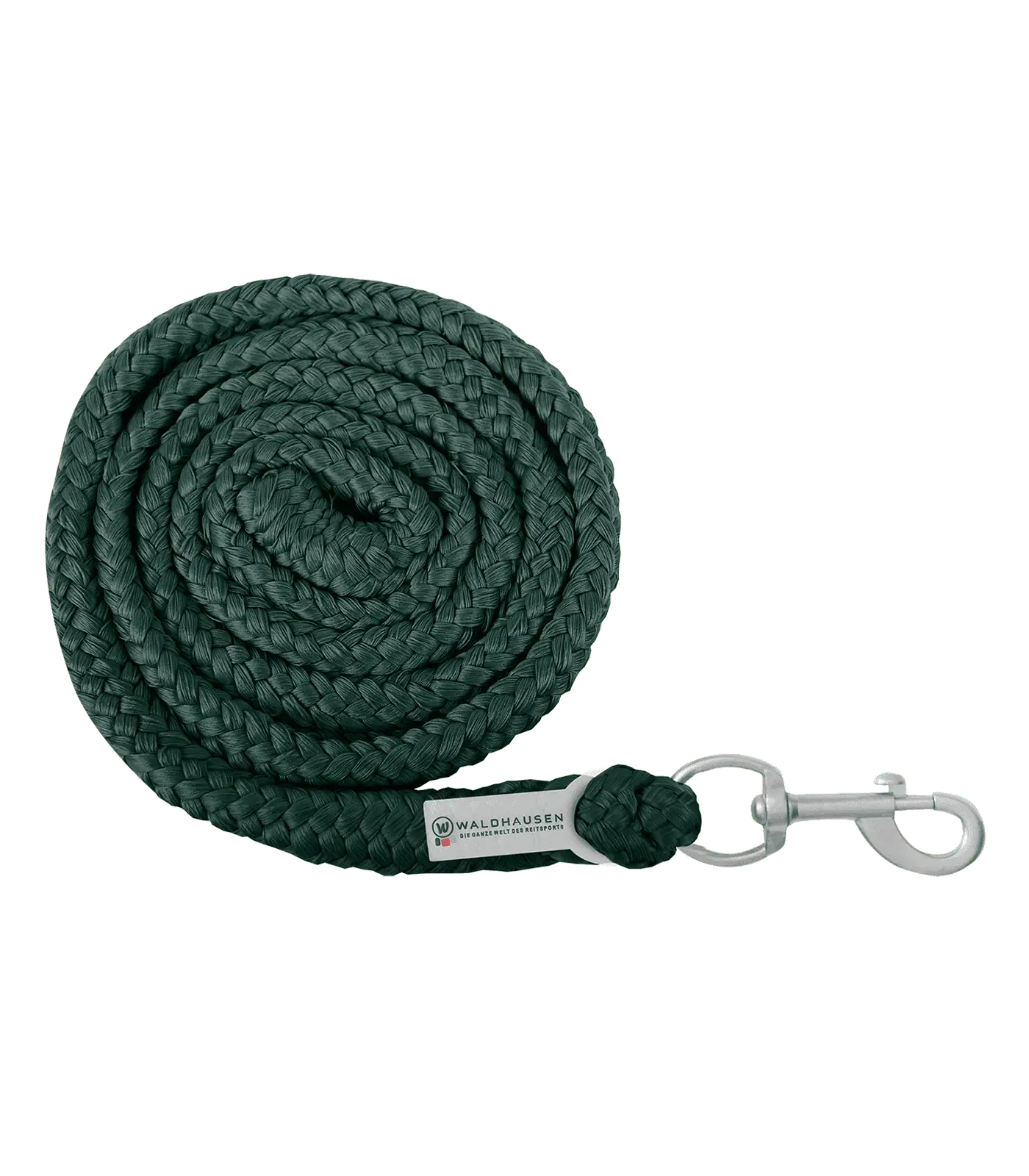 Waldhausen Longe Economic avec Mousqueton, corde coton 2 m, vert sapin