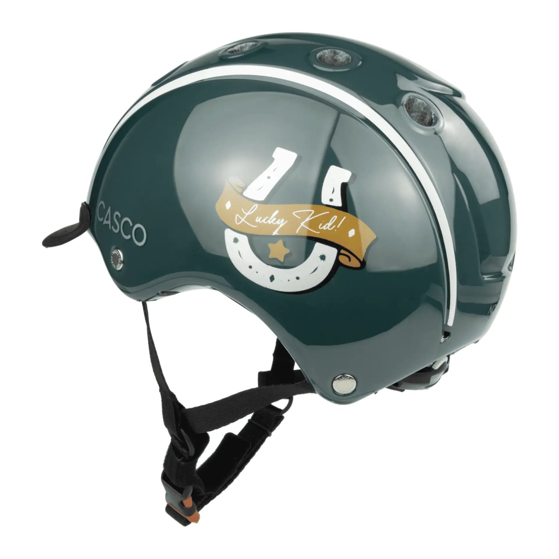 Casco casca de echitatie Nori Iconic Lucky Kid verde S