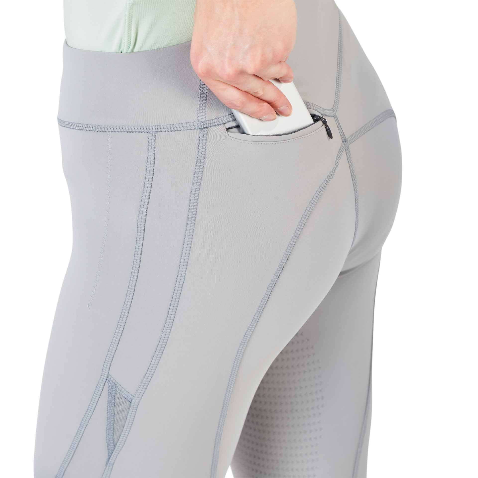 Collant d'équitation BUSSE AIRY II, léger avec inserts mesh, détail, poche