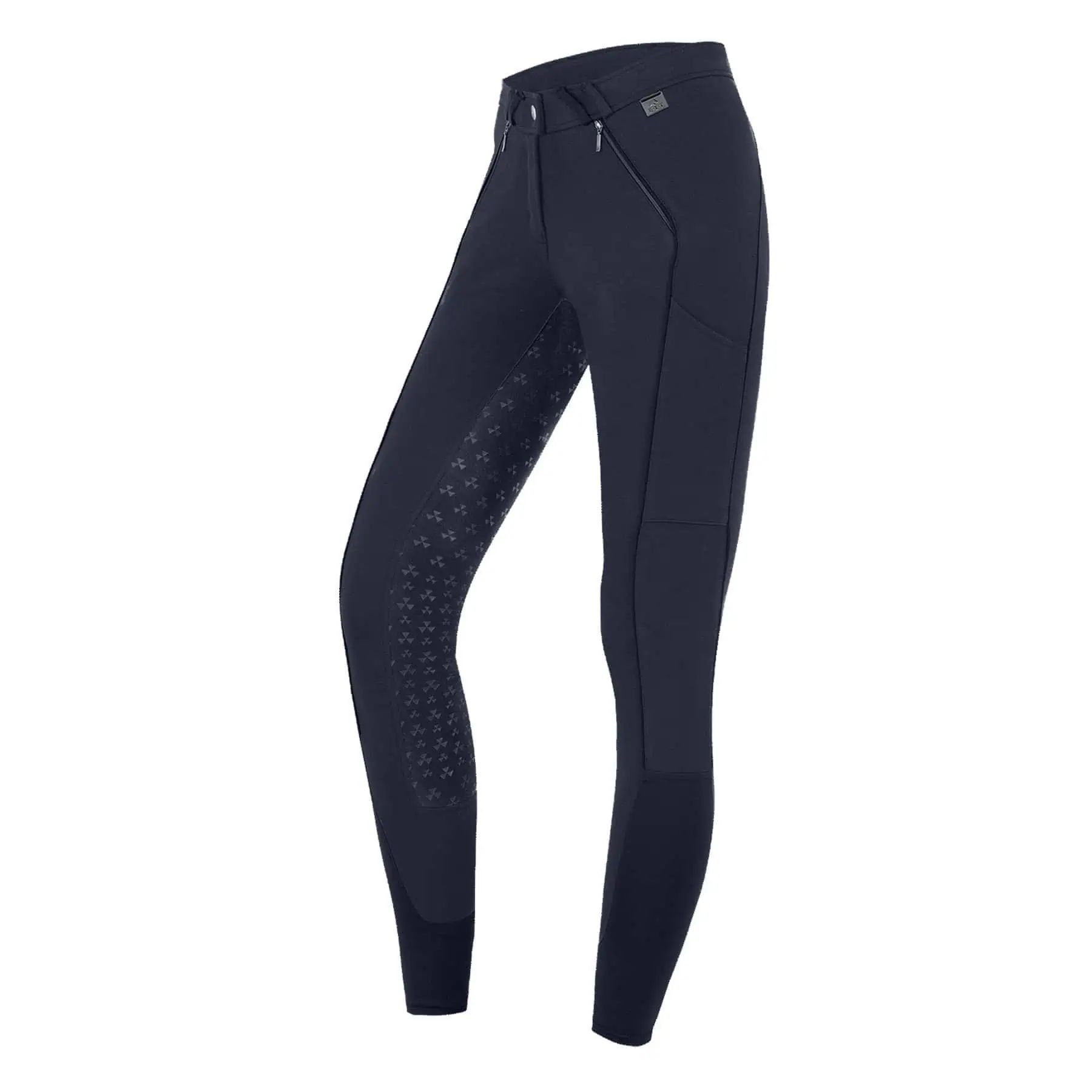 Pantalon d'équitation ELT Fenja, fond intégral enfant avec paillettes, bleu nuit 176