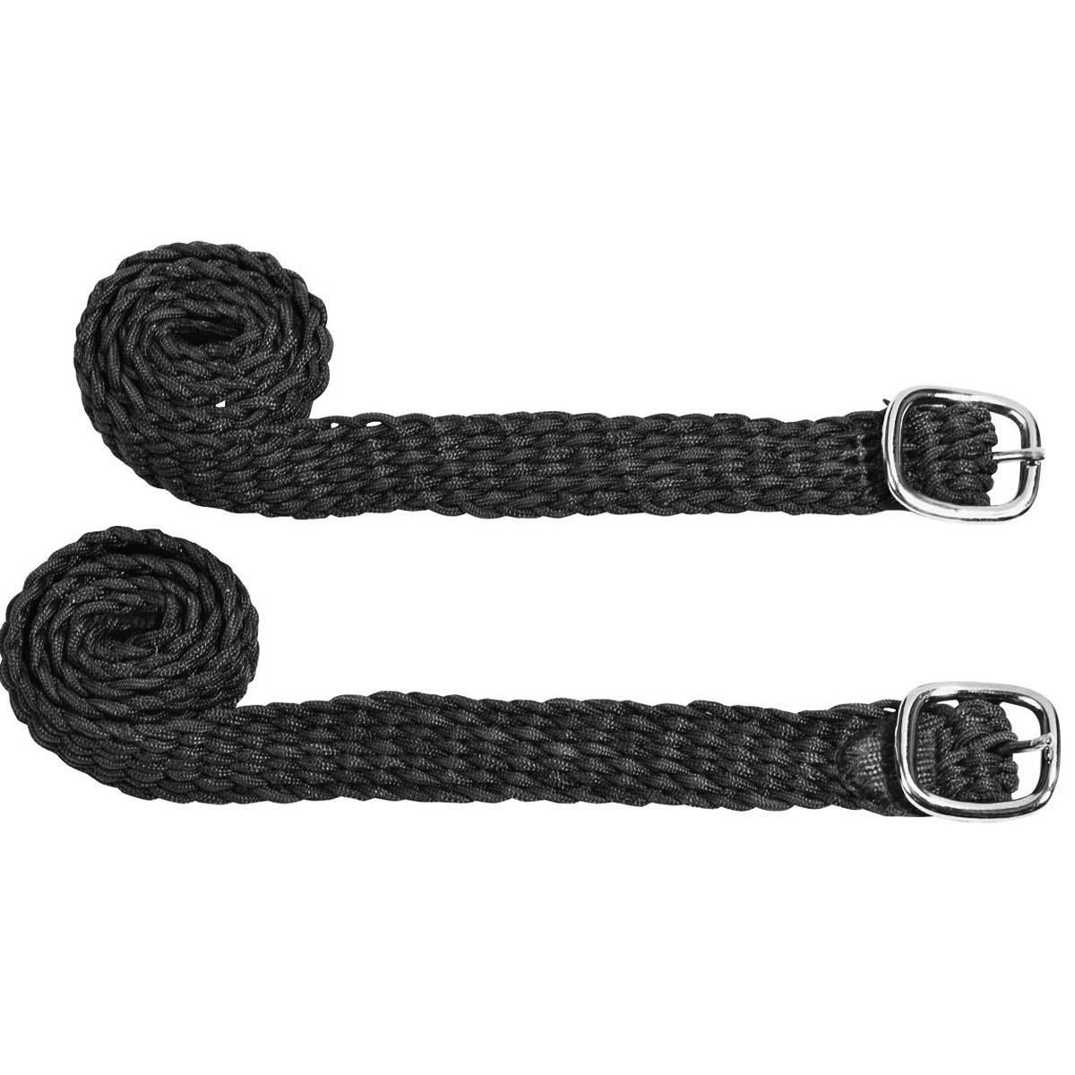 BUSSE Sarkantyúszíj 1A-Minőség, Nylon, Fokozatmentesen Állítható, 48 cm, fekete/rozsdamentes acél