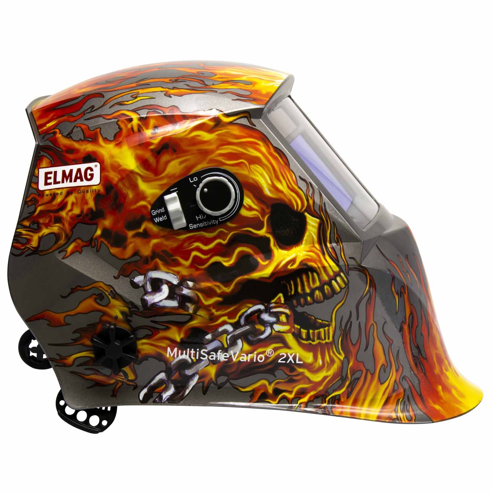 Elmag casco per saldatura autoscurante FLAME, vista laterale