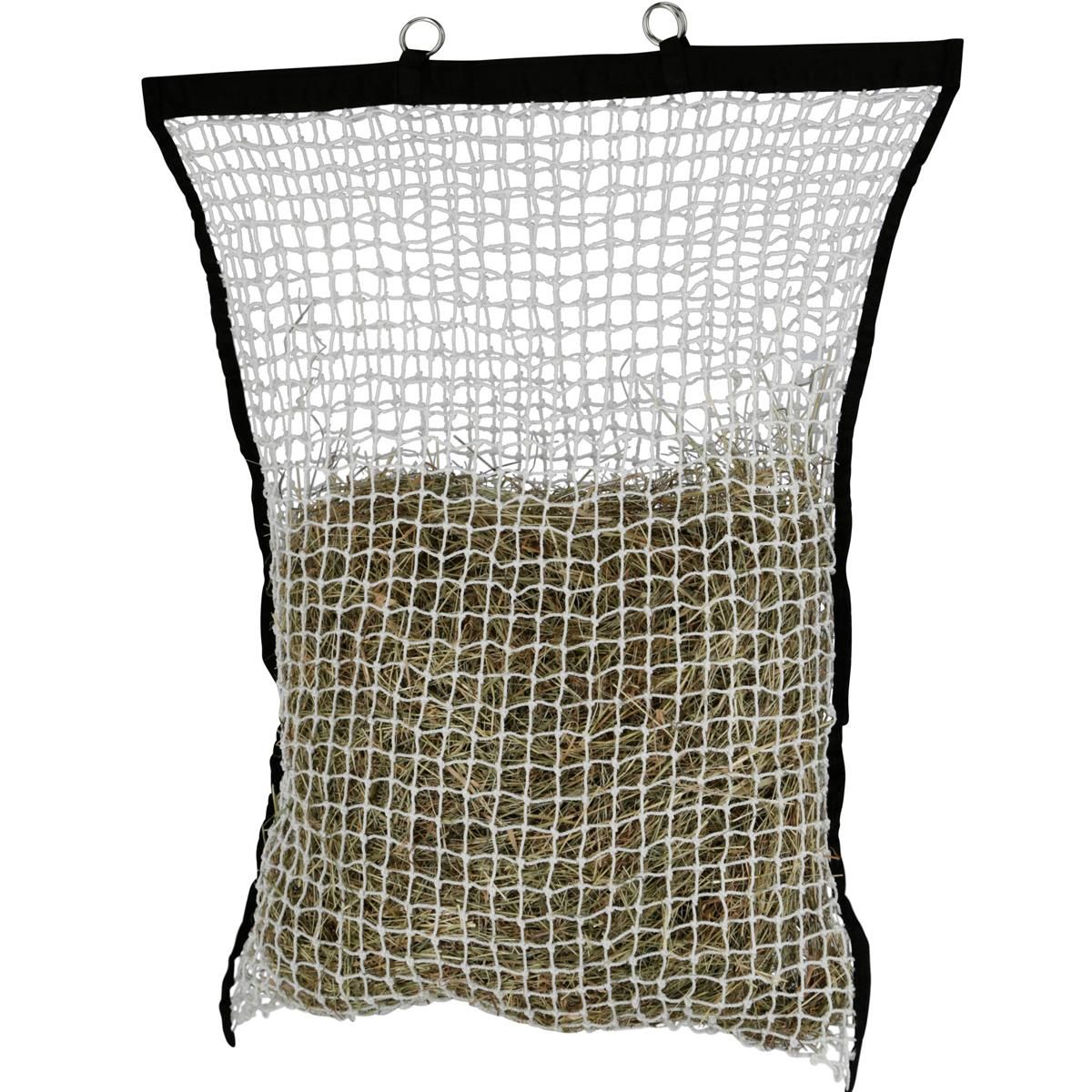 Kerbl Filet à foin avec aide au remplissage 90 x 110 cm, en utilisation