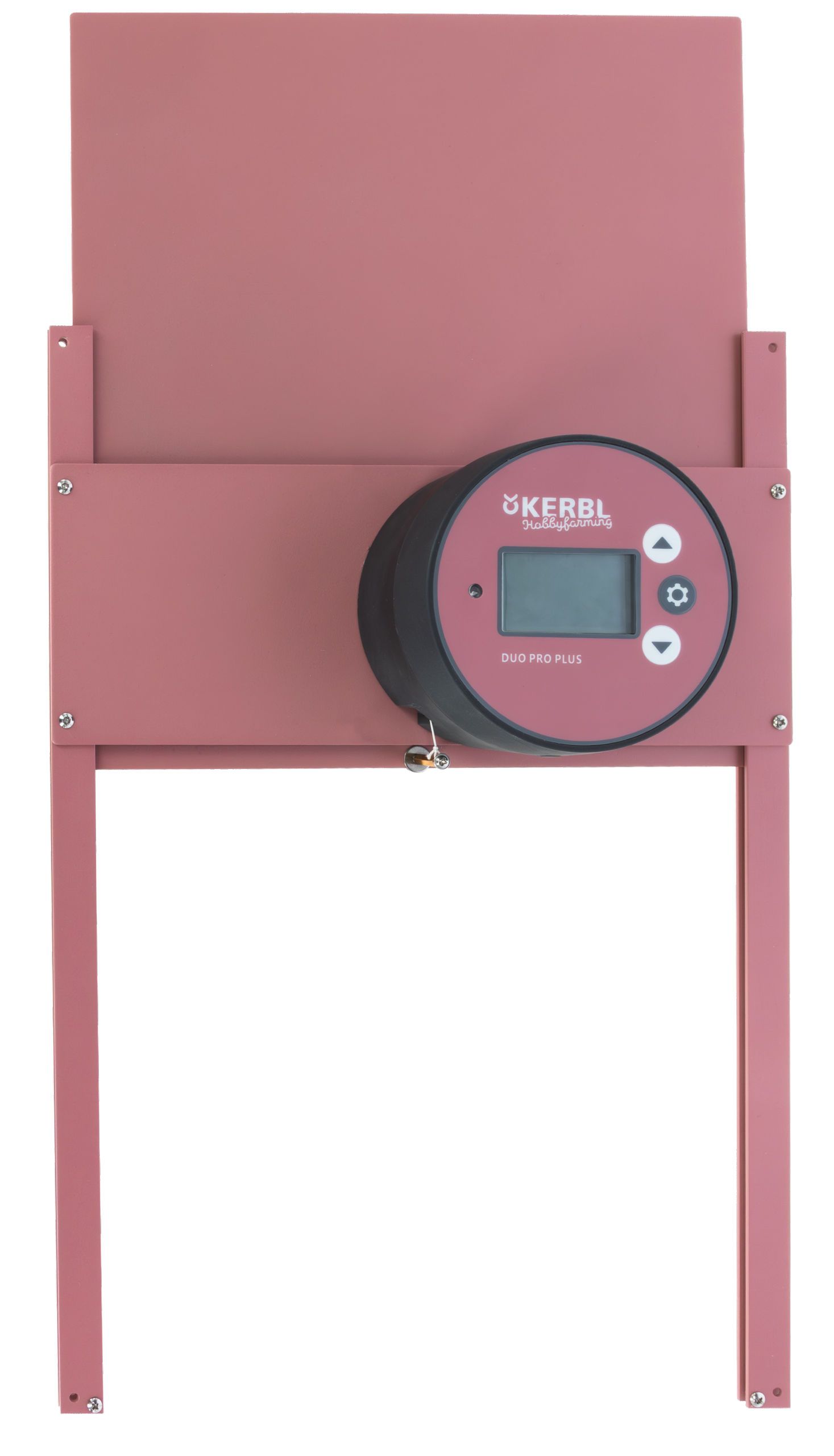 Kerbl Automatische Hühnertür Duo Pro Plus, Lichtsensor, Rückansicht