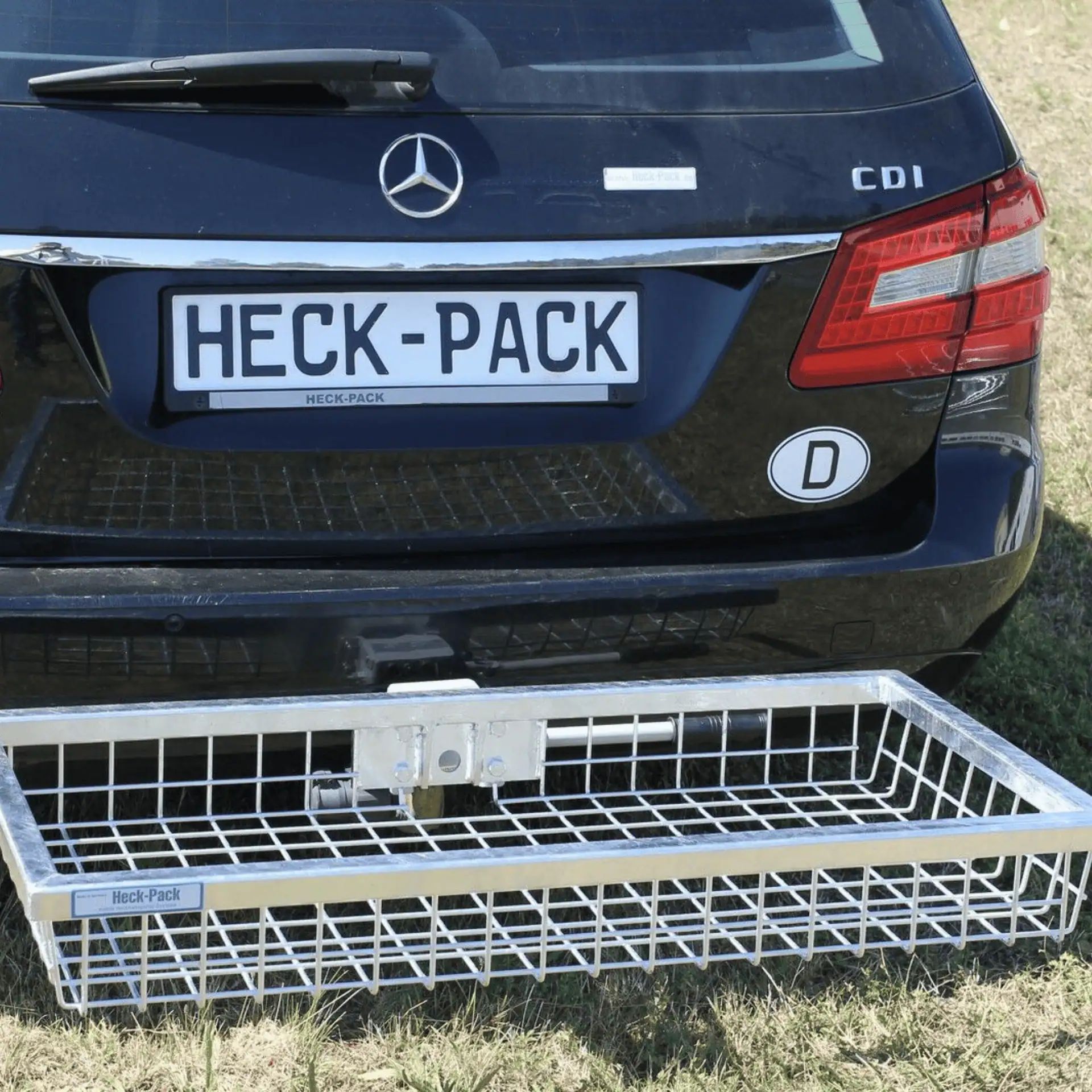 Heck-Pack bakre lastbärare Optimal, varmförzinkad, stabil och hållbar, 100 x 60 x 17,5 cm