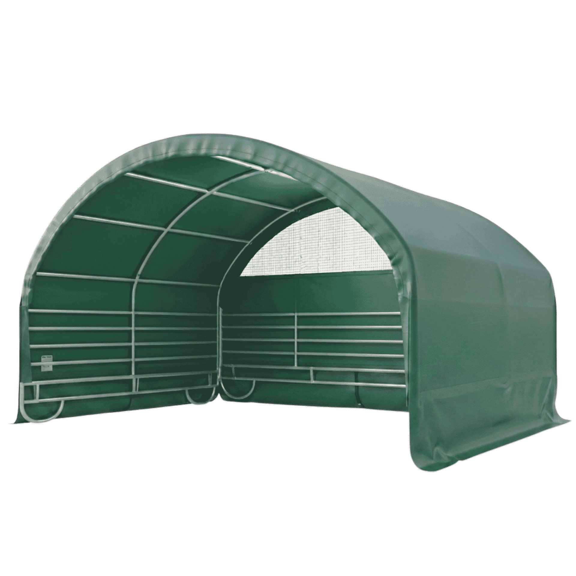 carport, grün, bogenoberteil, Stahlrahmen, Unterstand, Carport, Grün, Bogenform, Metallrahmen, Abdeckung