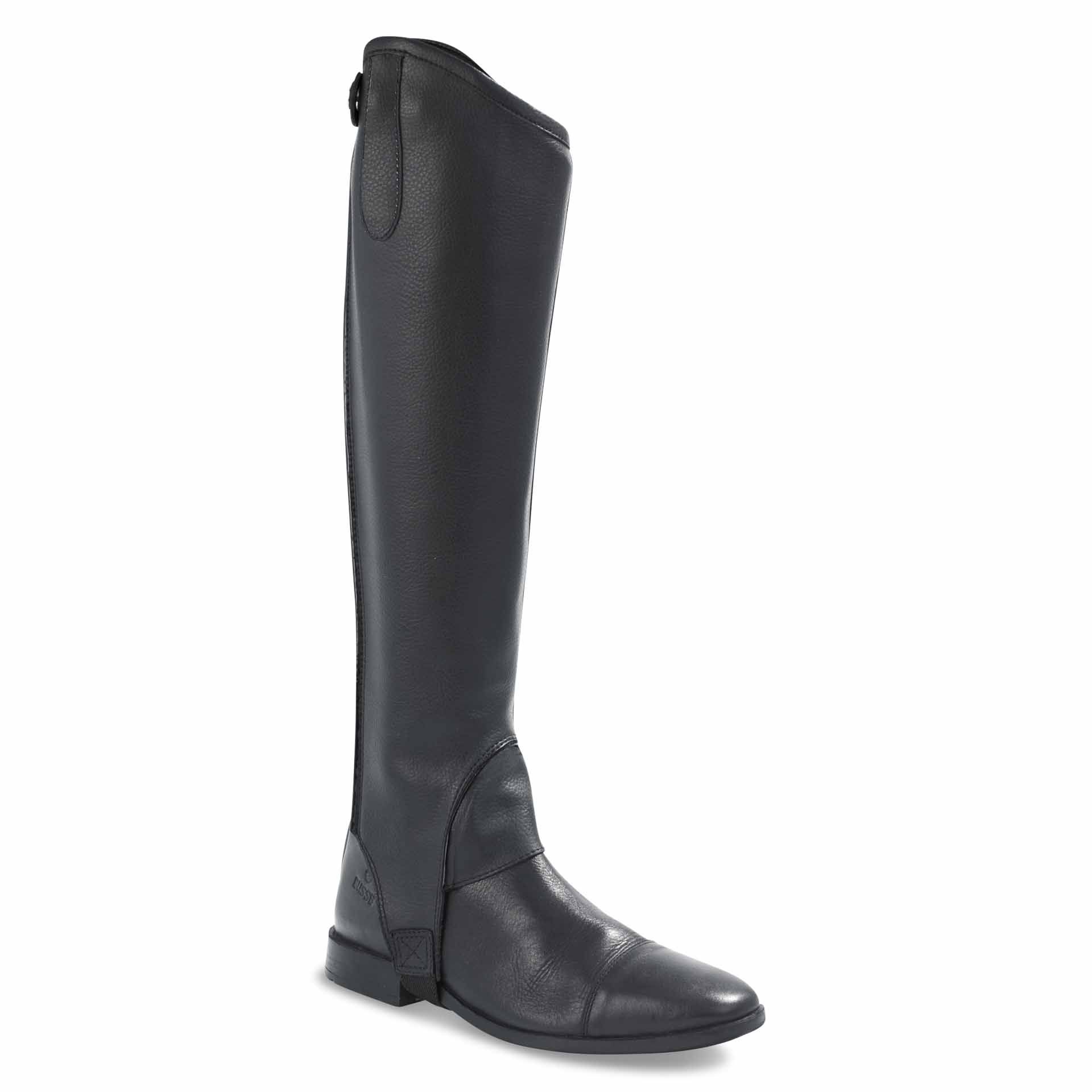 BUSSE SOFT-PRO Half Chaps, Close-Contact Short Chaps for Riders, in use