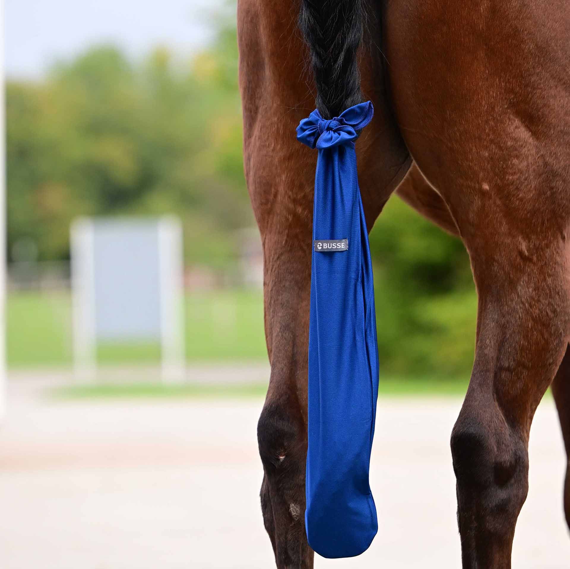Protège-queue BUSSE CLEAN, housse douce pour la queue du cheval, navy