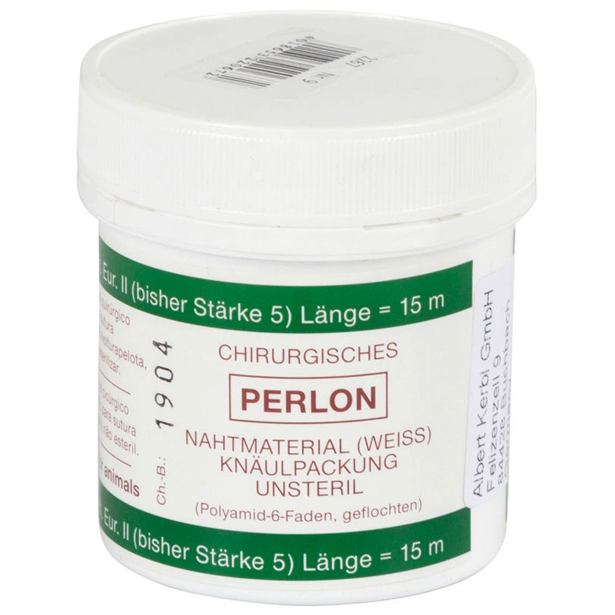 Kerbl Material de sutură Perlon, nesteril, diverse grosimi, ambalaj