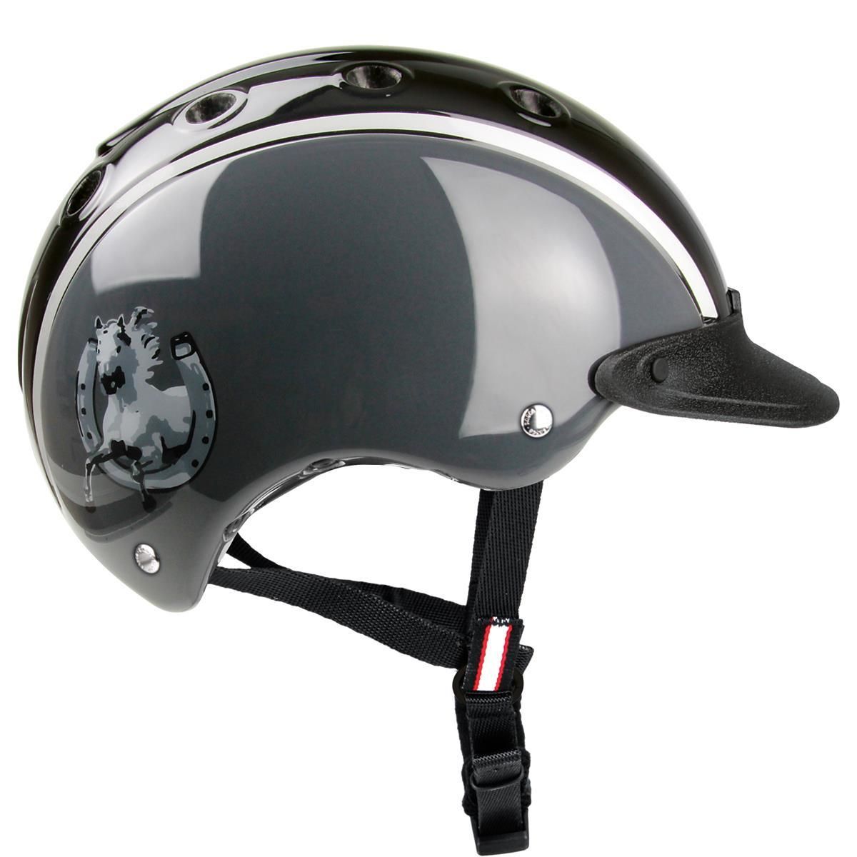 Casque d'équitation pour enfants CASCO NORI fer à cheval XS