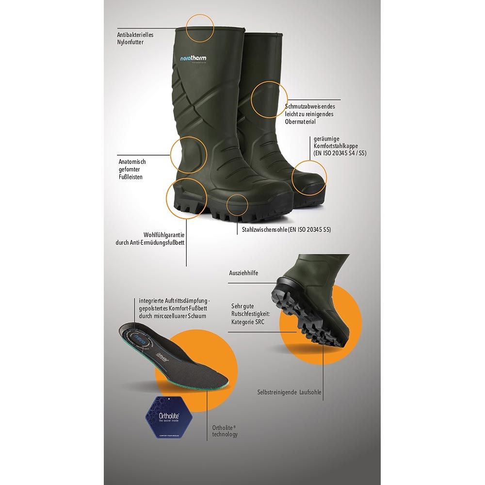 Bottes de sécurité Nora Noratherm S5 thermiques -50°C, taille 42