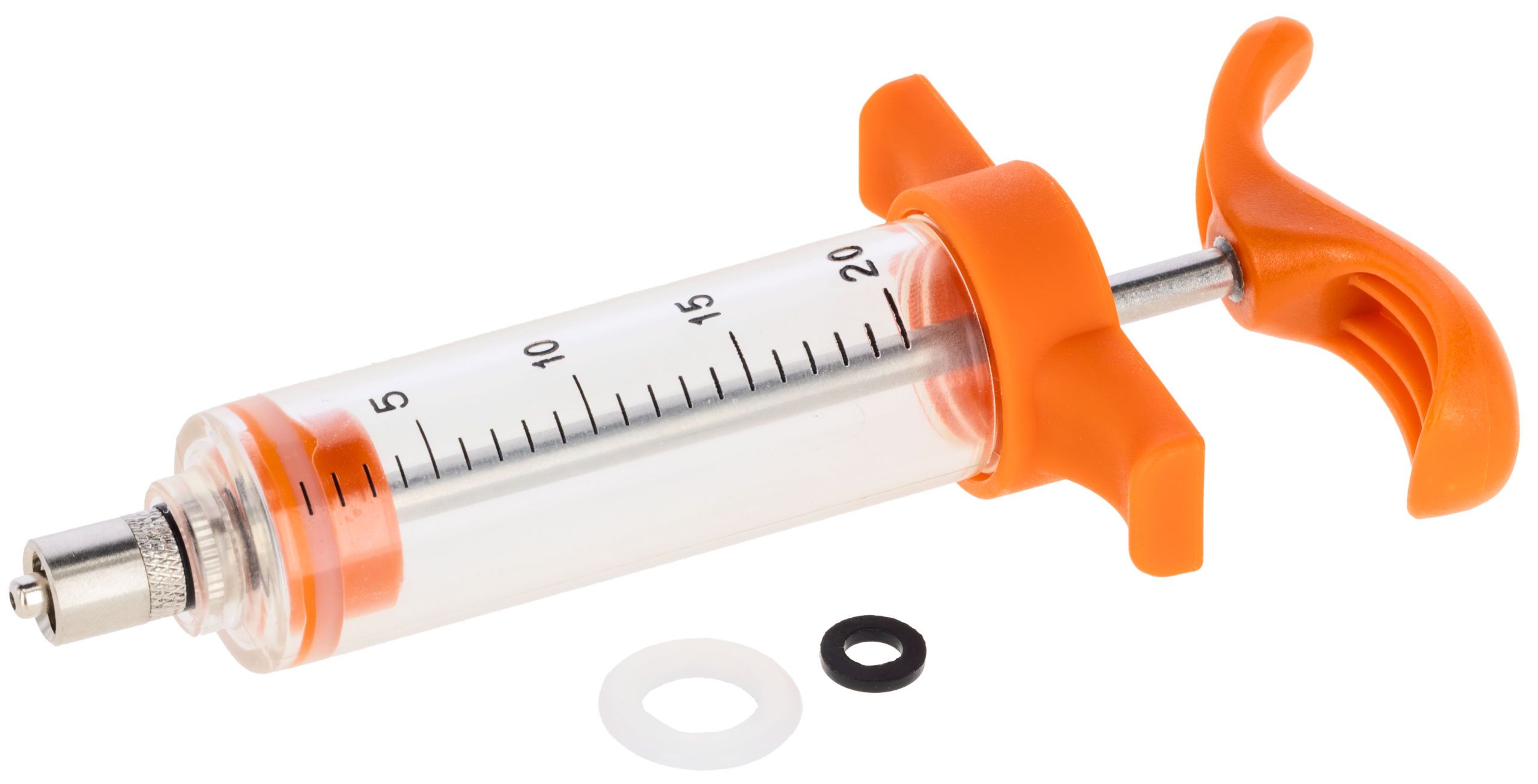 Kerbl Dosierspritze Luer-Lock mit Skala, orange, bruchfest und auskochbar, Lieferumfang