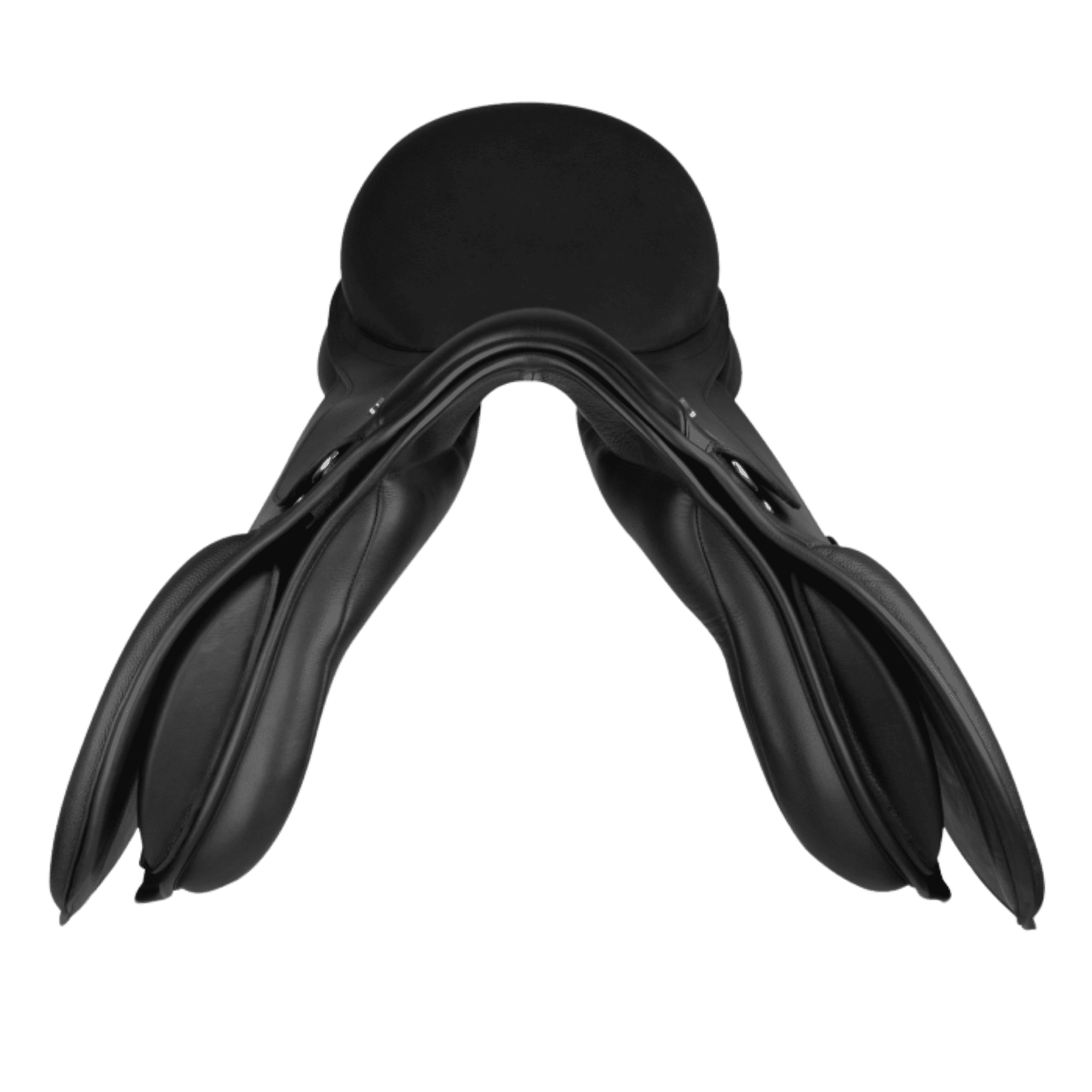 saddle, horse saddle, stirrups, black, ergonomic