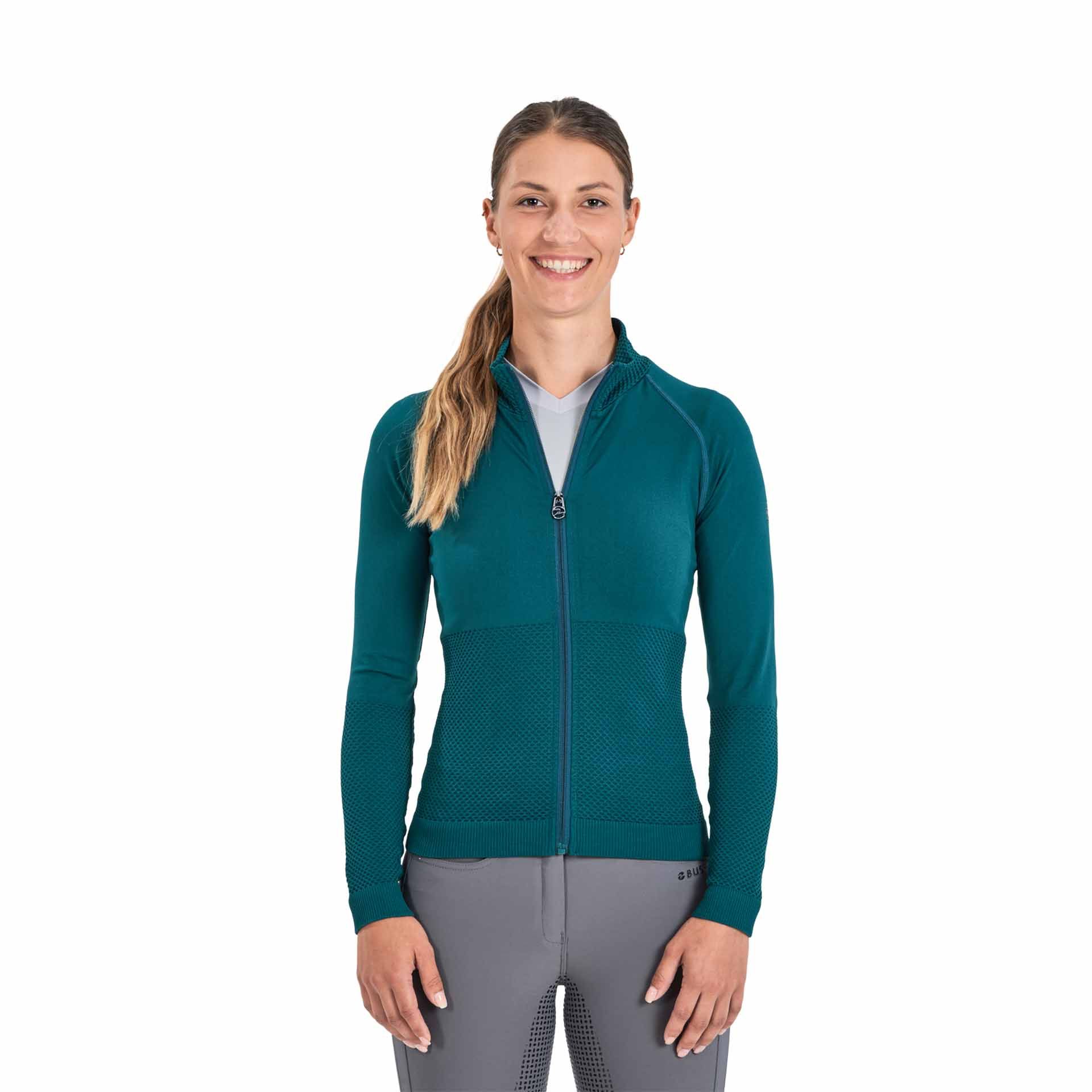 BUSSE Trainingsjacke PRIA Midlayer, figurbetont für Damen, Vorderansicht