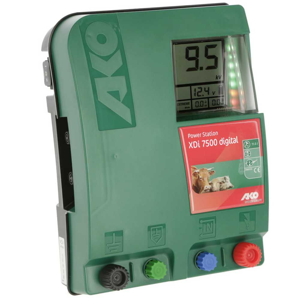 AKO Power Station XDi 7500 digital elstängsel DUO 230V / 12V, 11 Joule