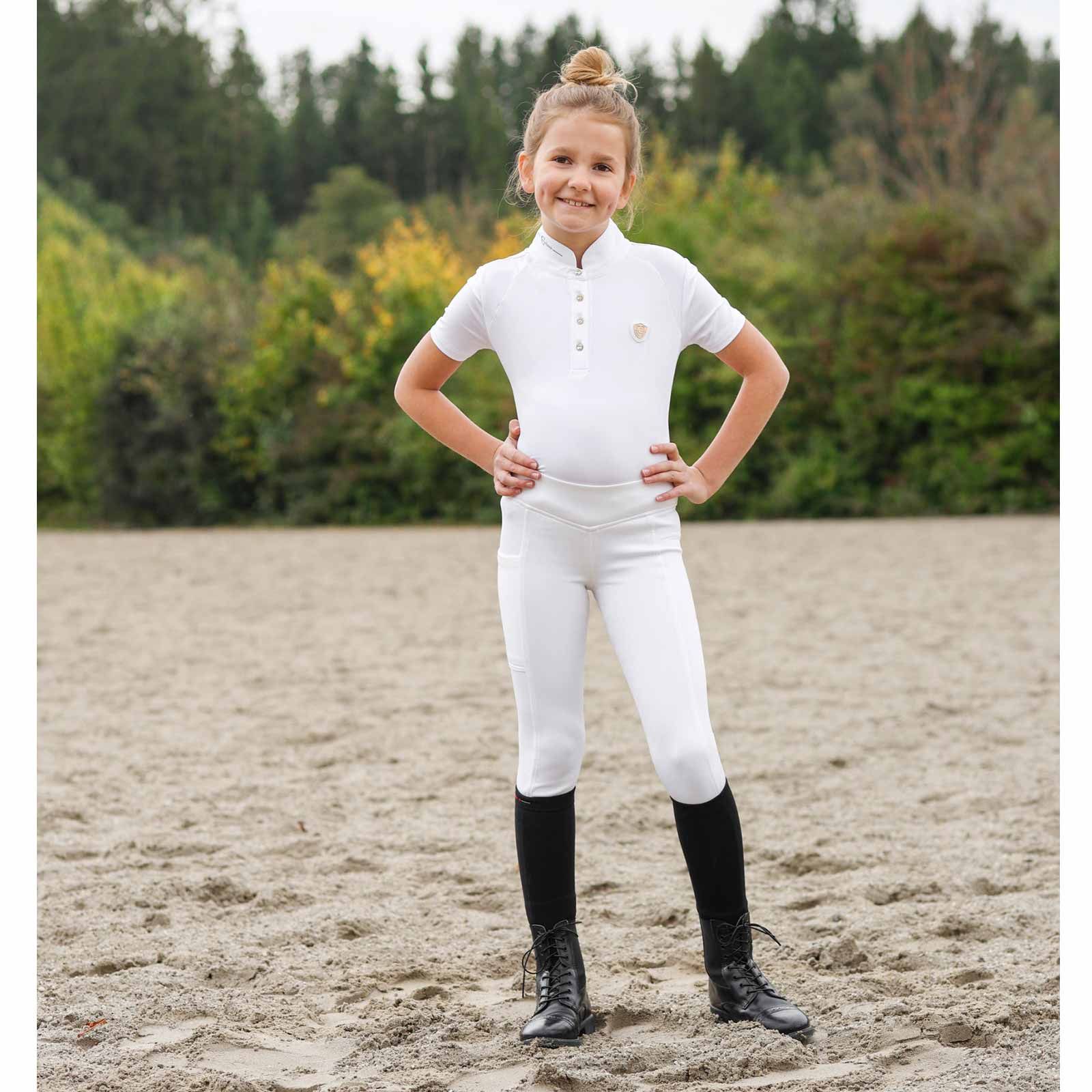 Covalliero ClassicStar gyerek lovagló leggings, teljes üléssel, 128/134